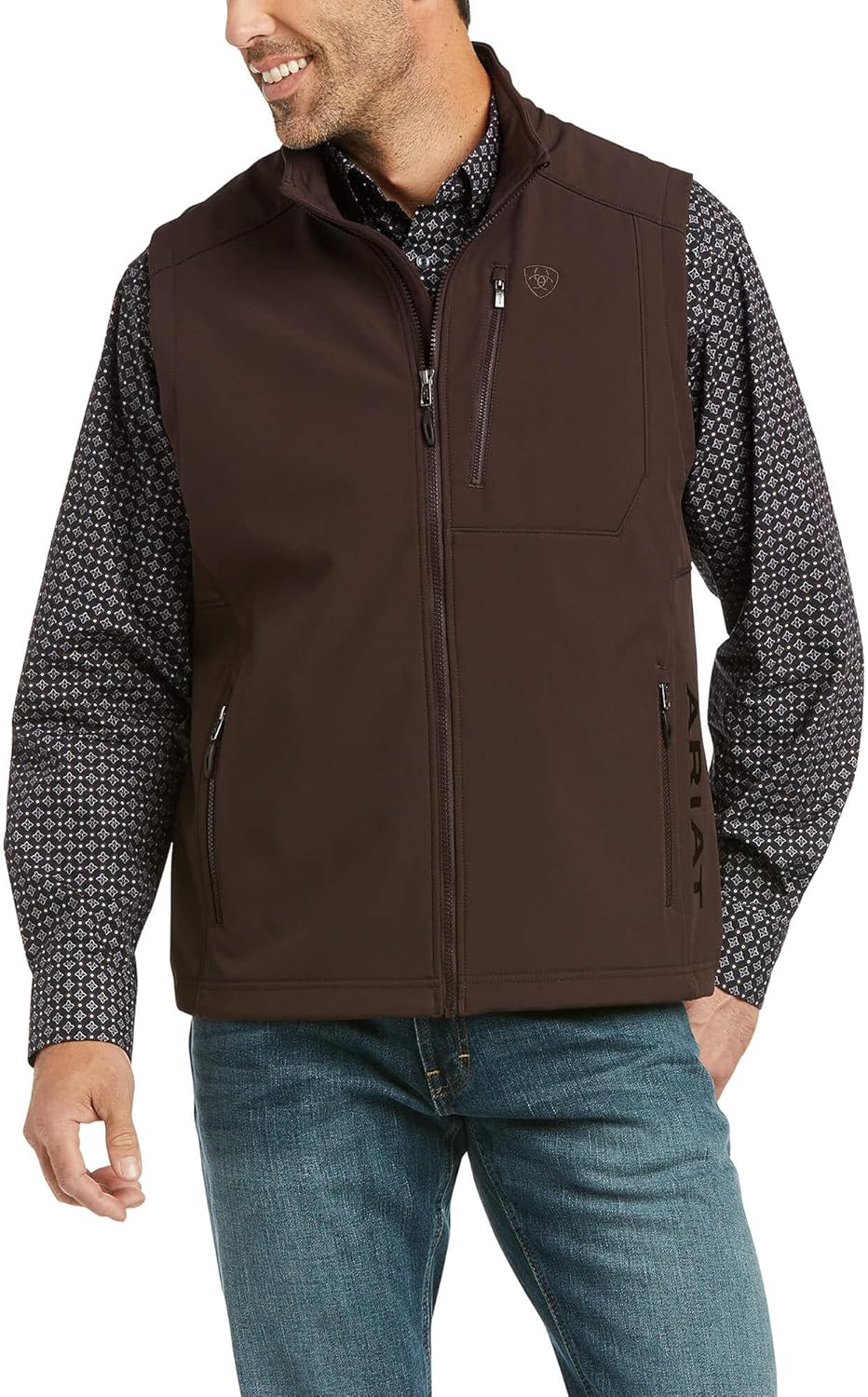 ARIAT Mens Logo 2.0 Patriot Softshell Vest