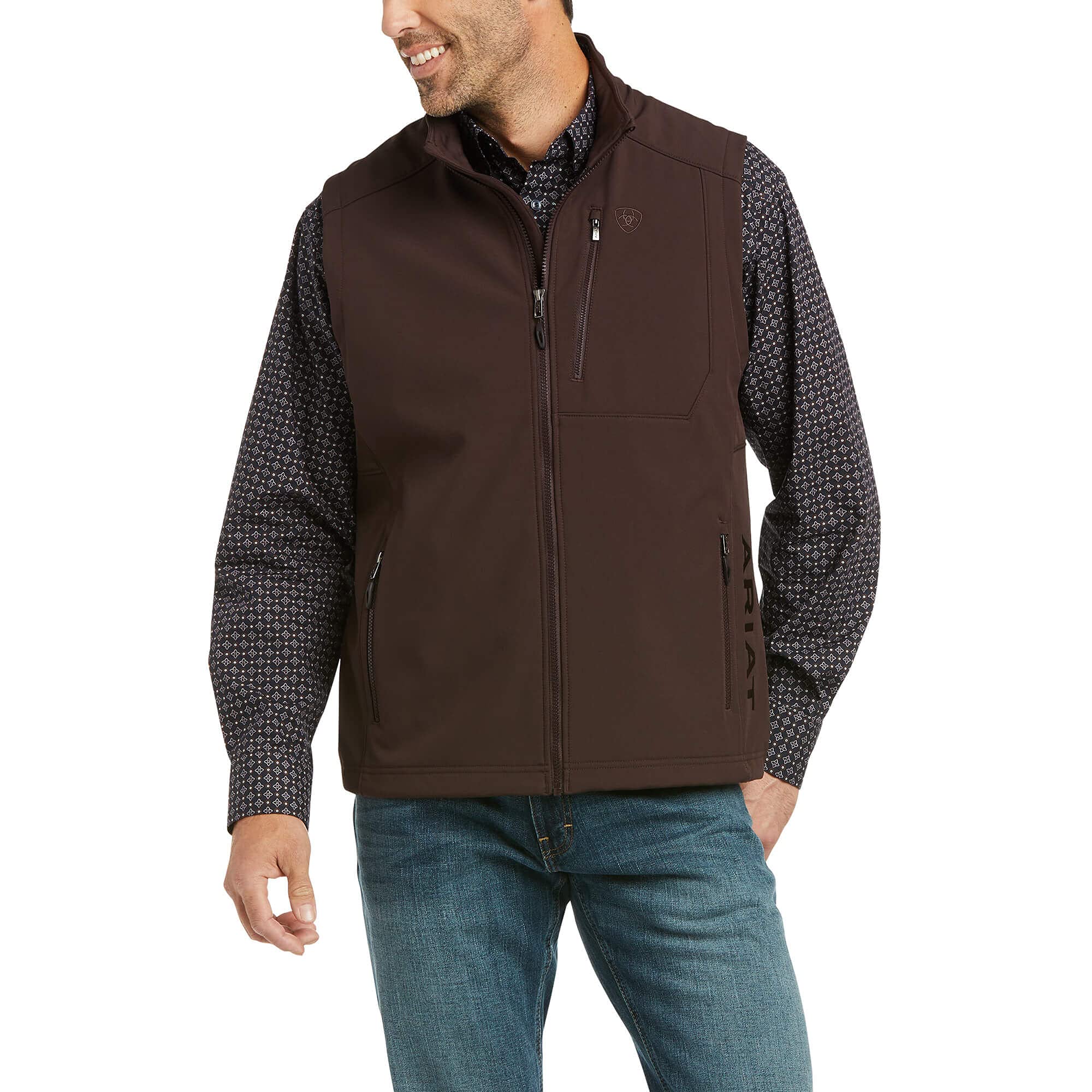 ariat Men's Logo 2.0 Patriot Softshell Vest-picture-46