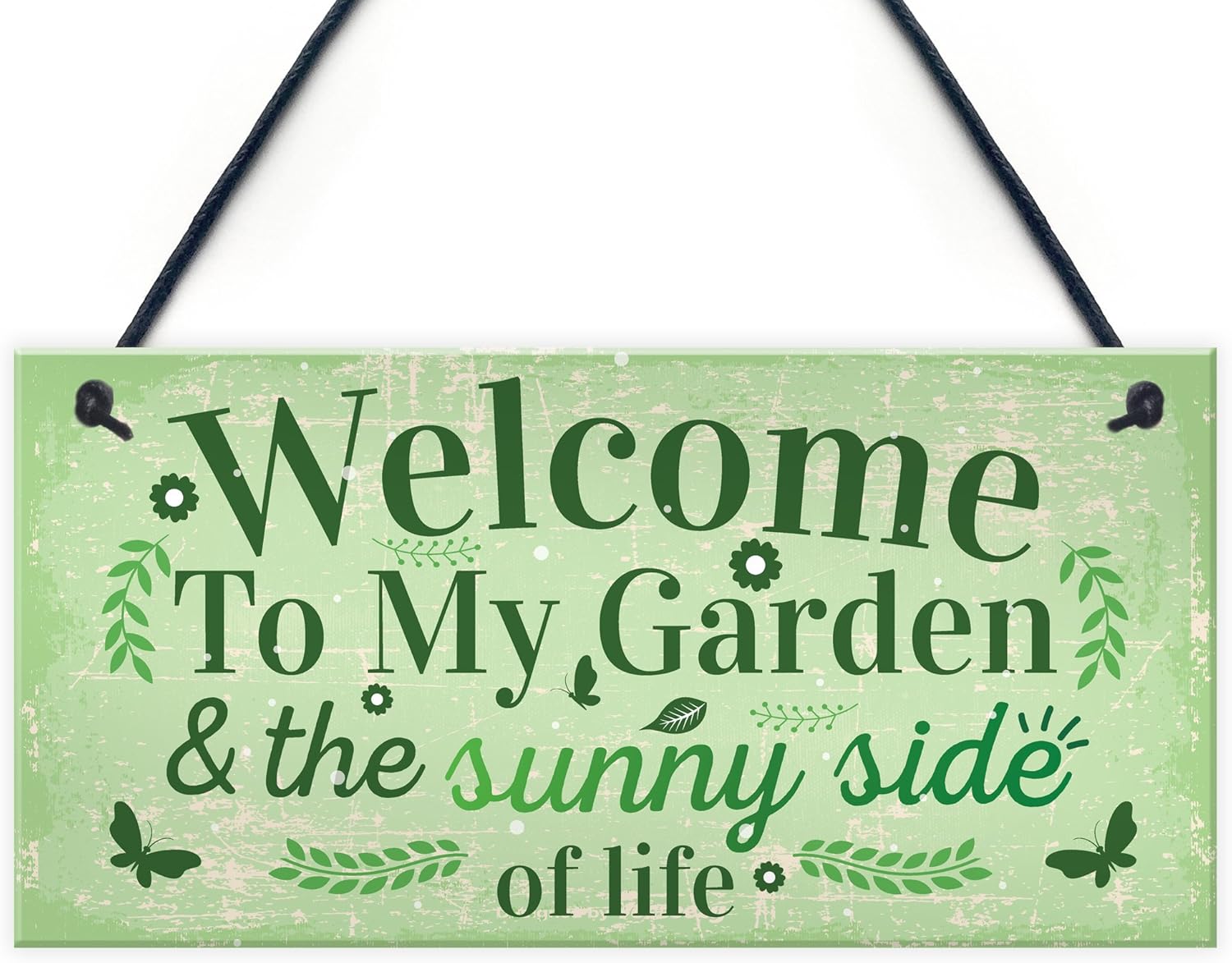Red Ocean Welcome To My Garden Plaque Outdoor Shed Summer House Sign Novelty Chic Decor Friendship Gift