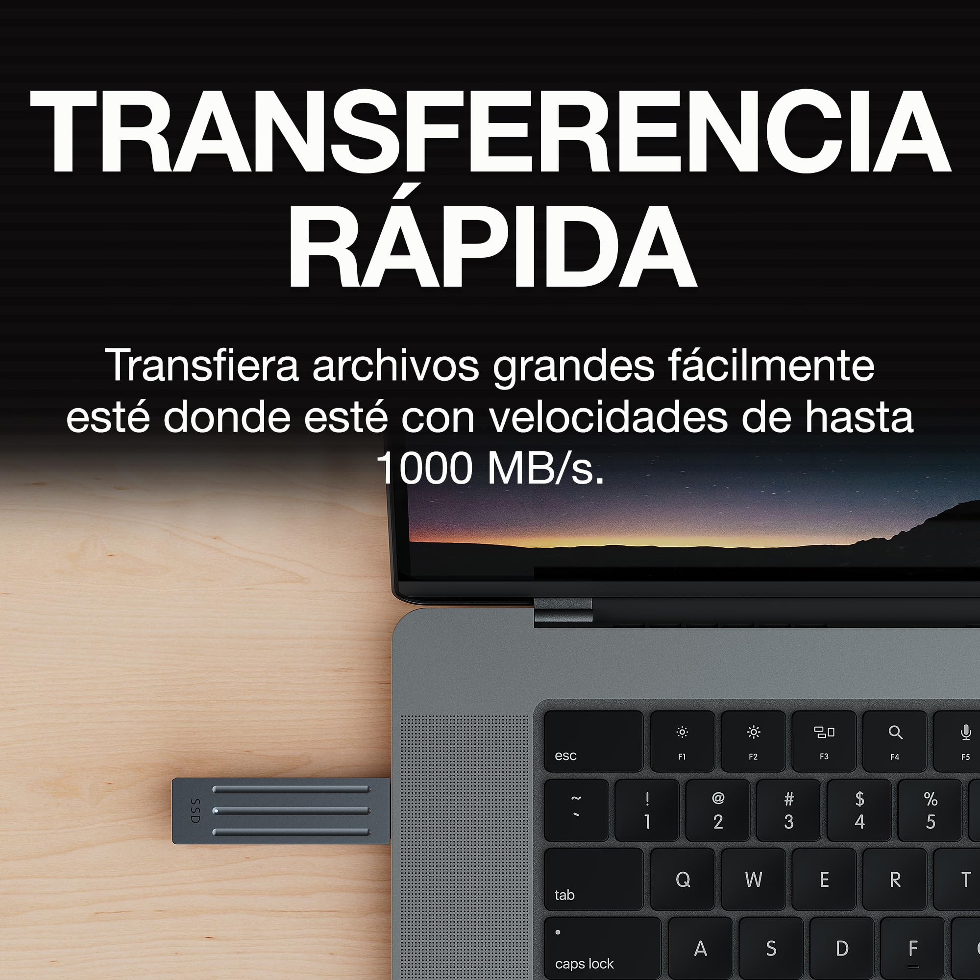 Seagate Ultra Compact 1TB, SSD Extern, 1000MB/s, USB 3.1 Typ C, Rescue Service, (STMX1000400)