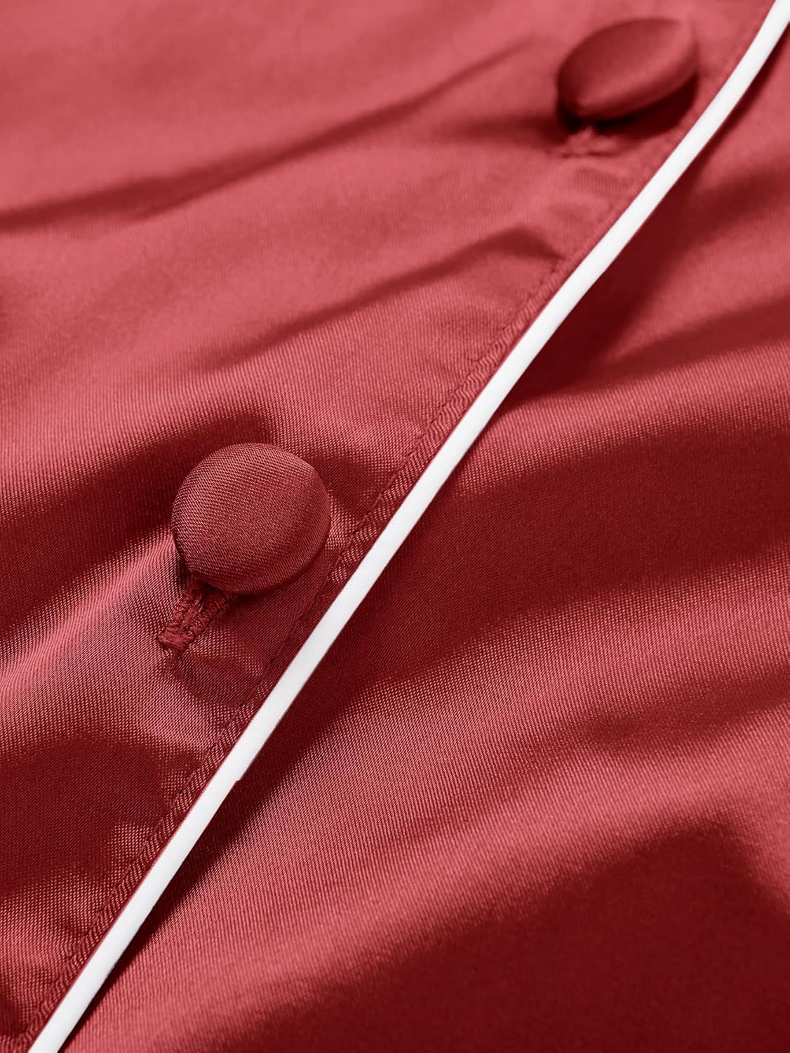 LYANER Women's Pajamas Set 7pcs Silk Satin Sleepwear Loungewear Cami Shirt Pj Set - Image 6