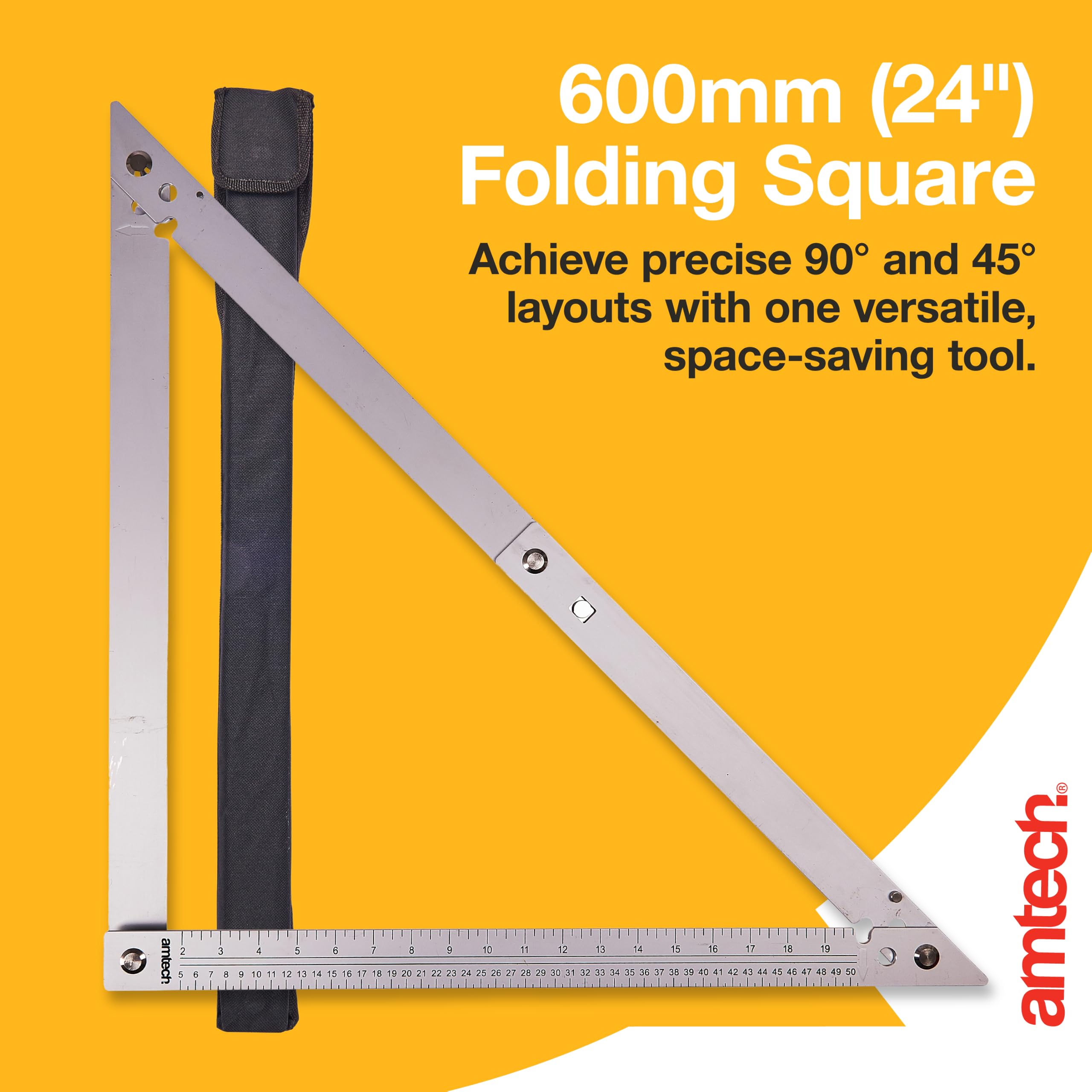 Am-Tech Équerre pliante 61 cm