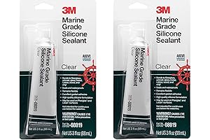 3M Marine Grade Silicone Sealant: Clear, 2-Pack