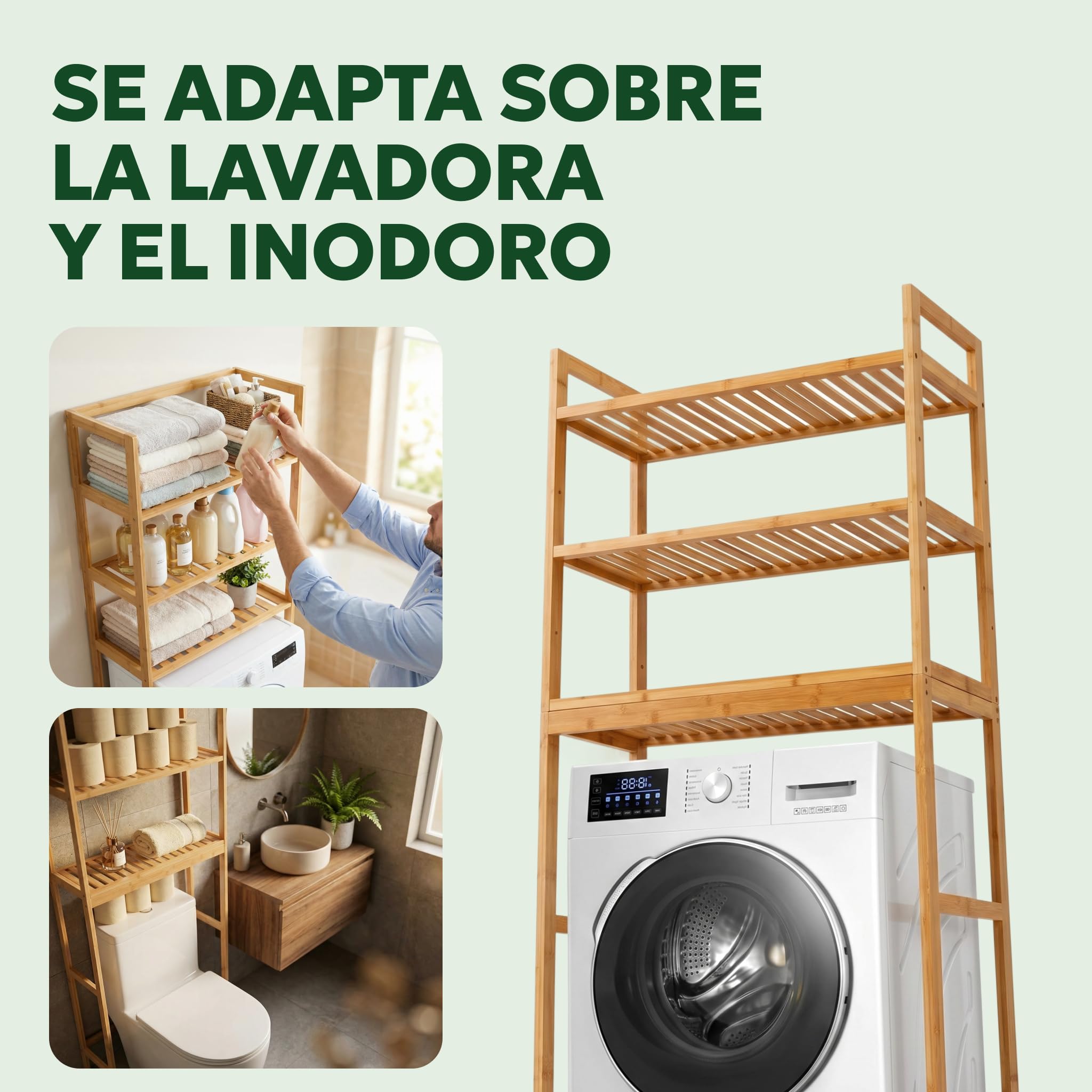 Mueble Lavadora - Estantería Lavasecadora - Mueble Sobre Lavadora