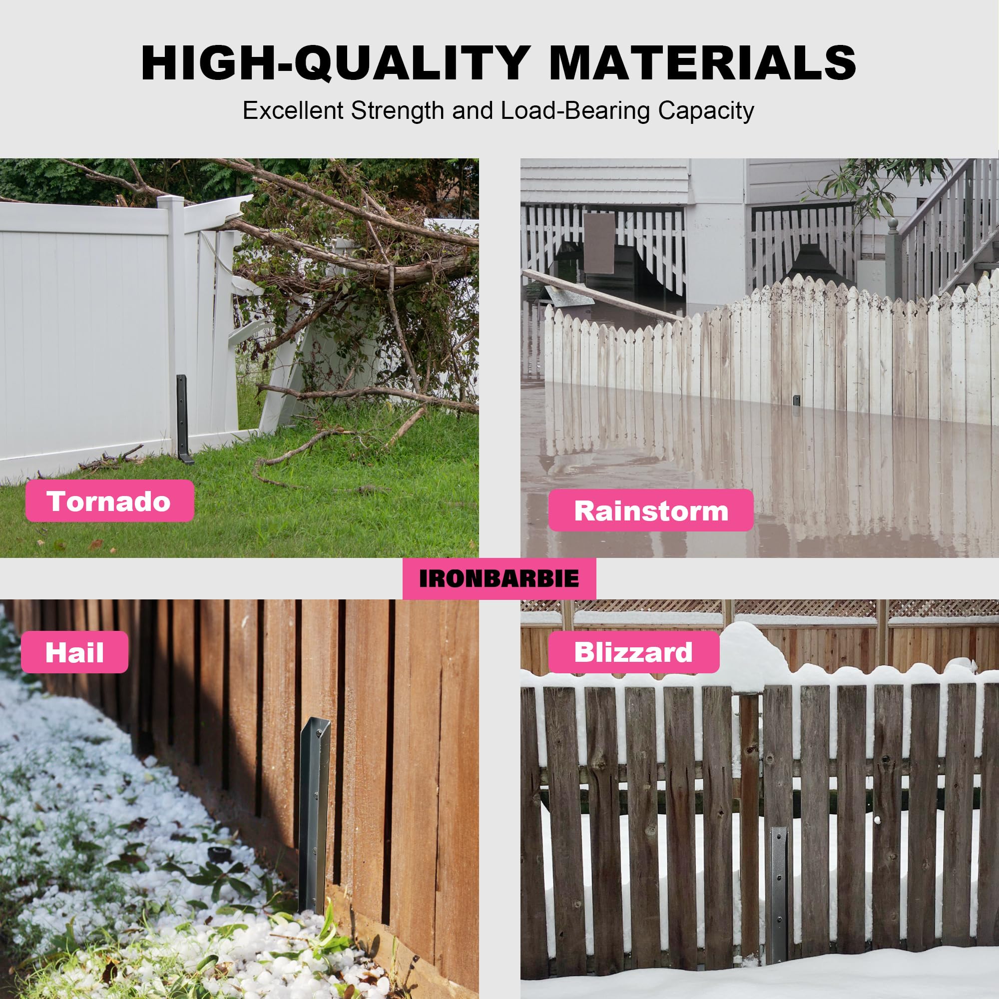IRONBABE Fence Post Repair Kit - Image 4