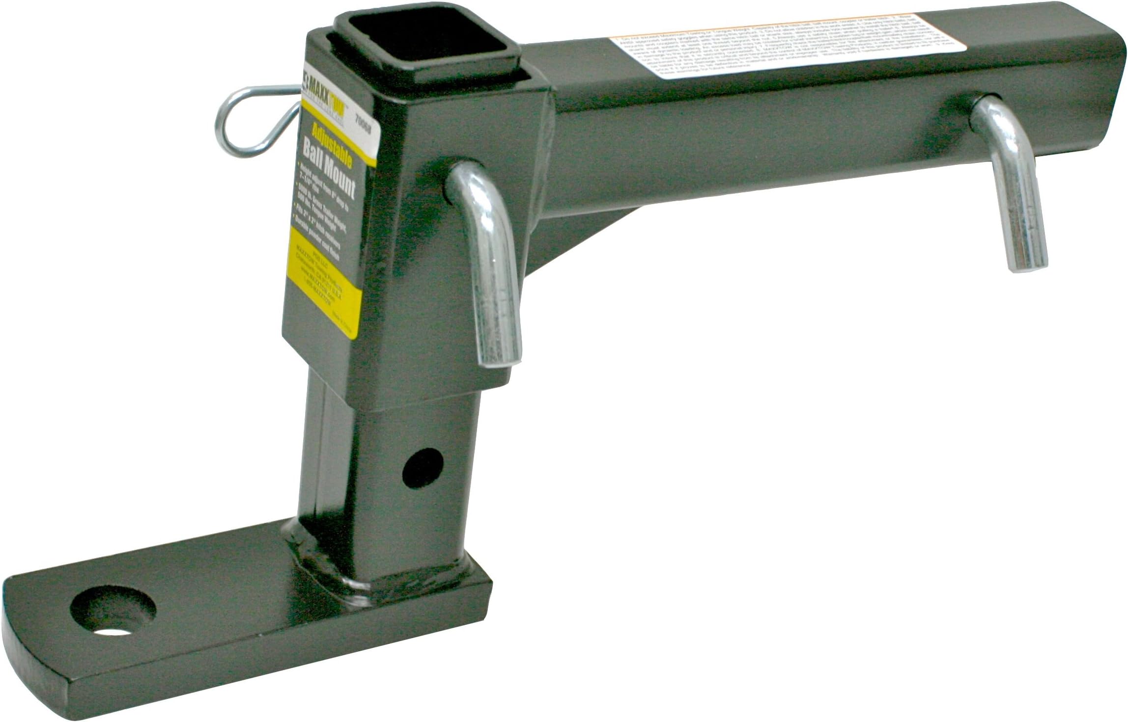 MaxxHaul 70068 Adjustable Ball Mount - 5000 lbs. GTW Capacity