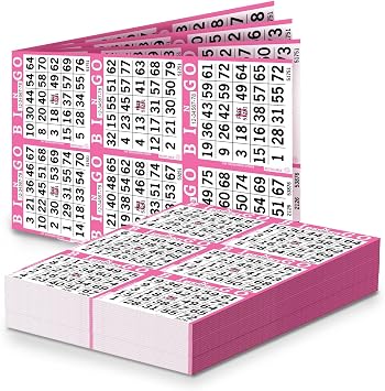 Bingo Paper Sheets – 6 Faces, 12