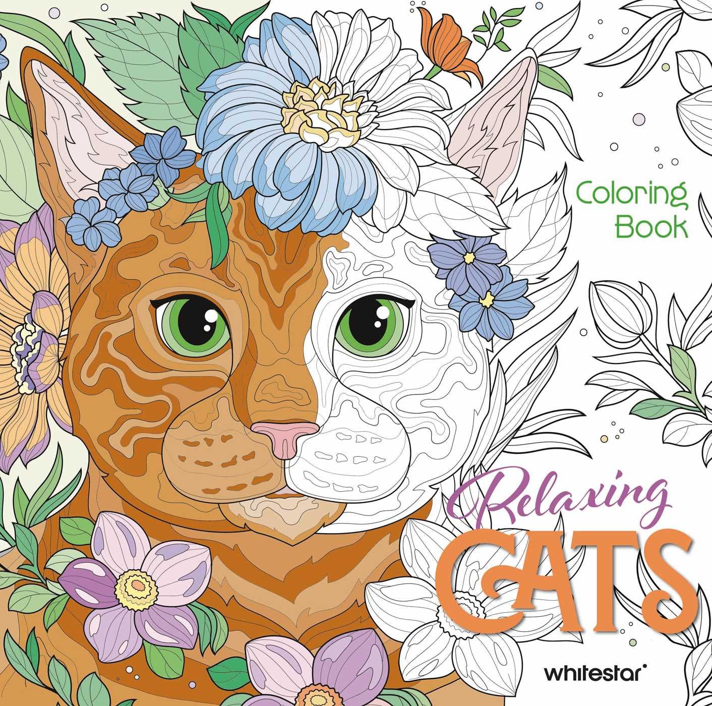 Relaxing Cats: Colouring Book (Colouring Books for Adults)