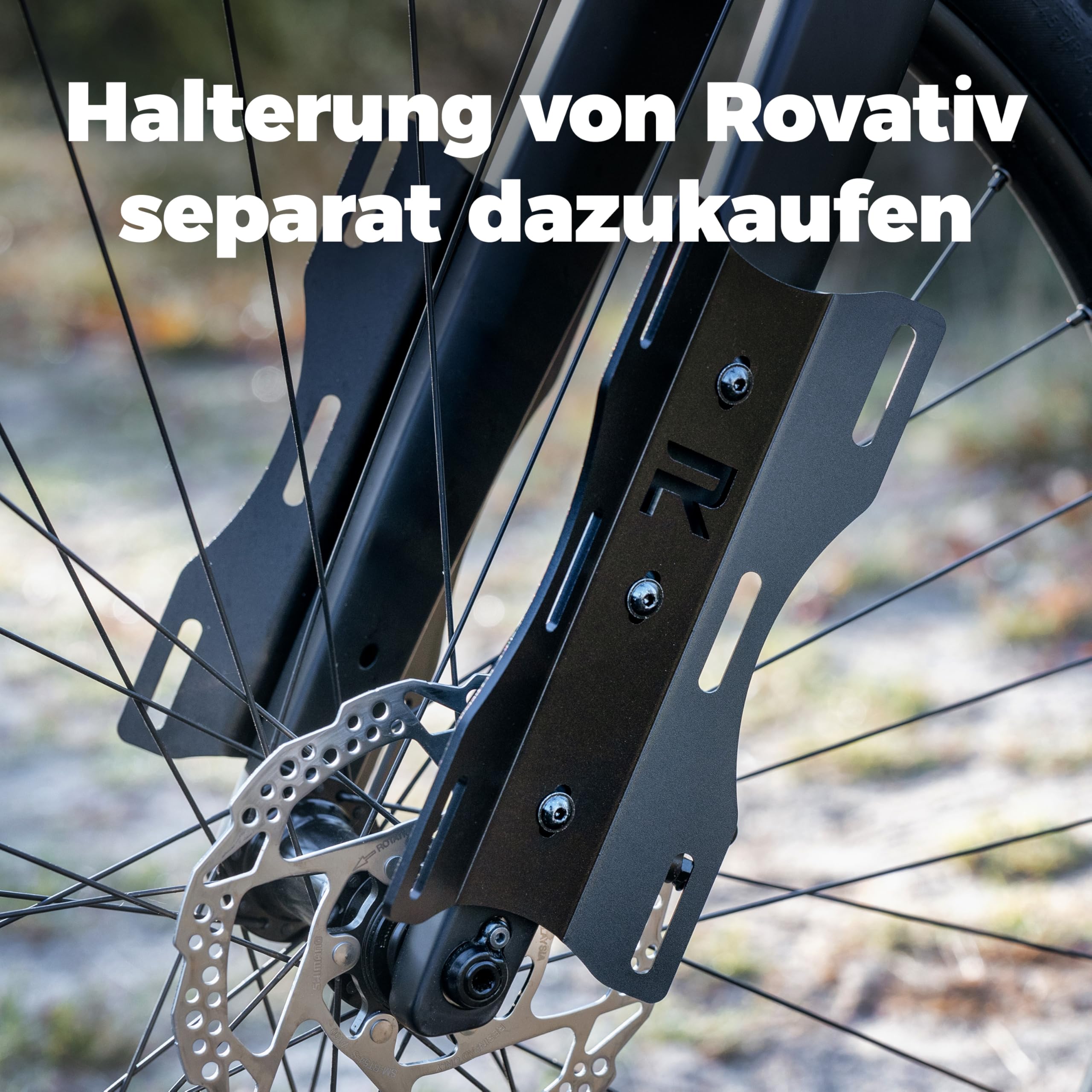 Rovativ® Bikepacking Gabeltasche [6 Liter] 100% Wasserdicht - Fahrrad Gabeltasche - Dry Bag für Gravel Bike Rennrad und MTB