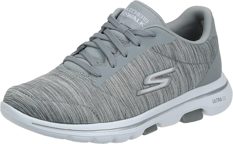 Skechers Women's Go Walk 5-True | Air-Cooled Goga Mat Insole, Ultra Go Cushioning, Comfort Pillar Technology, Machine Washable