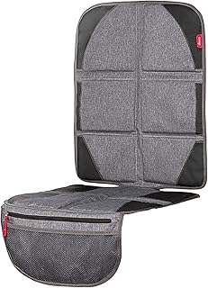 Diono Ultra Mat and Heat Sun Shield Complete Back Seat Upholstery Protection with Integrated Heatshield, Crash Tested, Wat...