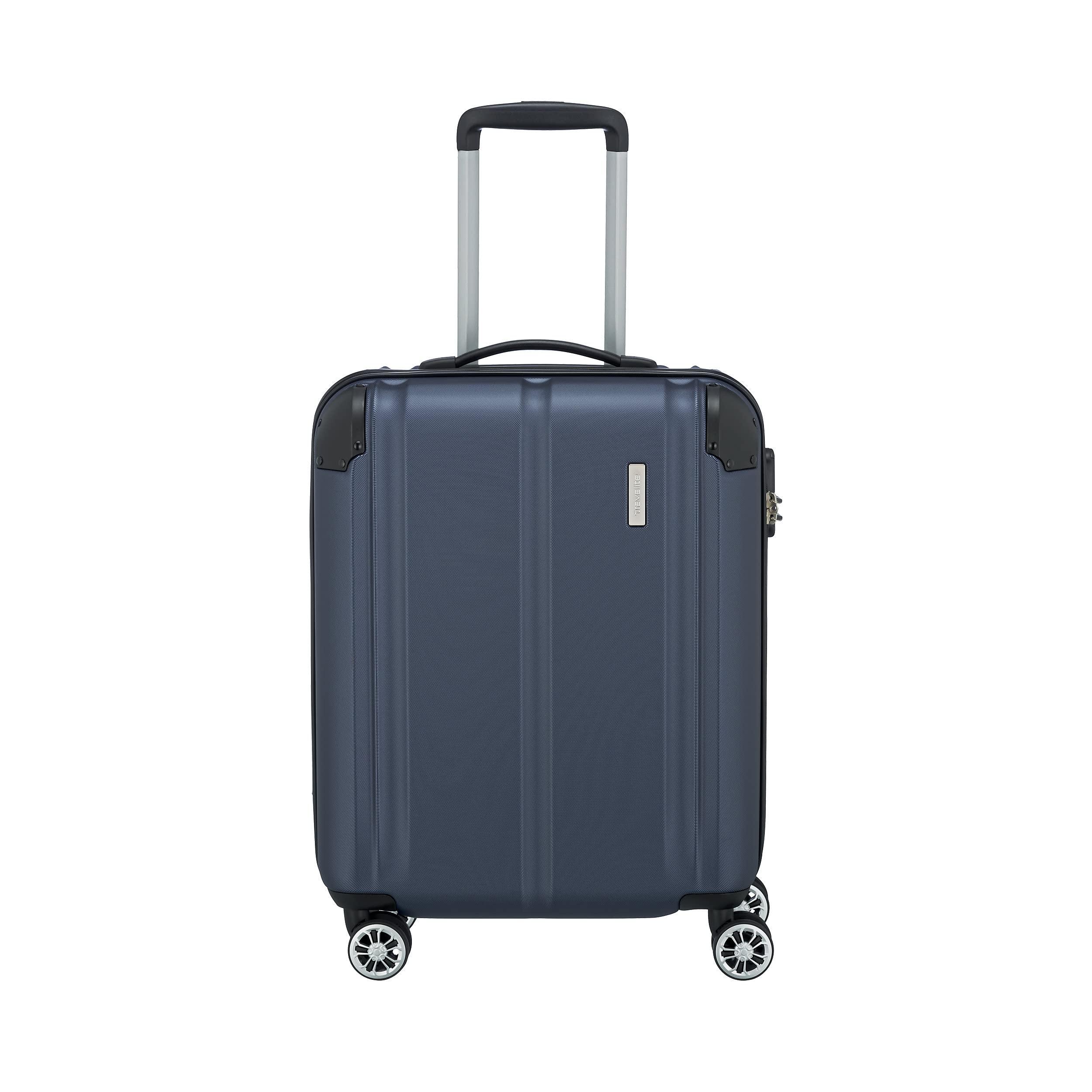 travelite board trolley bagaglio a mano, leggero, 4 ruote, CITY, valigia rigida piccola con superficie antigraffio, 55 cm, 40 litri