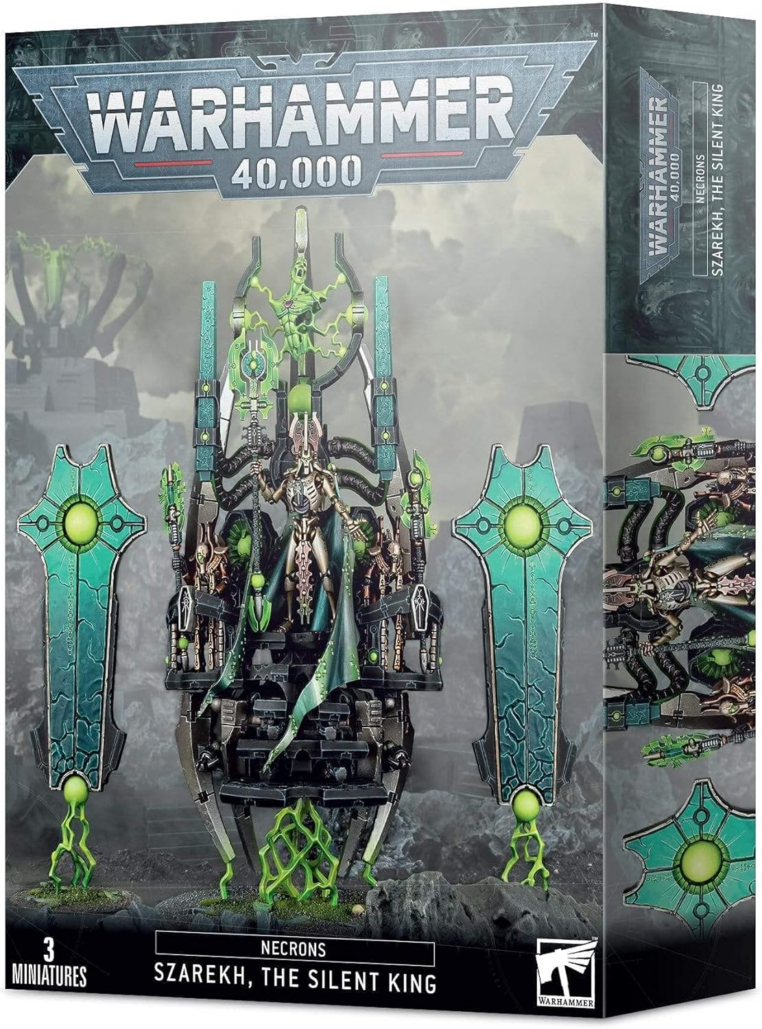 Warhammer 40k - Szarekh The Silent King: Necrons, Black, 12.05 inches x 2.3 inches x 8.9 inches