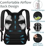 Travel Laptop Backpack, Extra Large Capacity TSA Friendly Anti Theft Backpacks with RFID Pocket, Water-Resistant Men Women School College Student Computer Bookbag Fits 17 Inch Laptop & Notebook