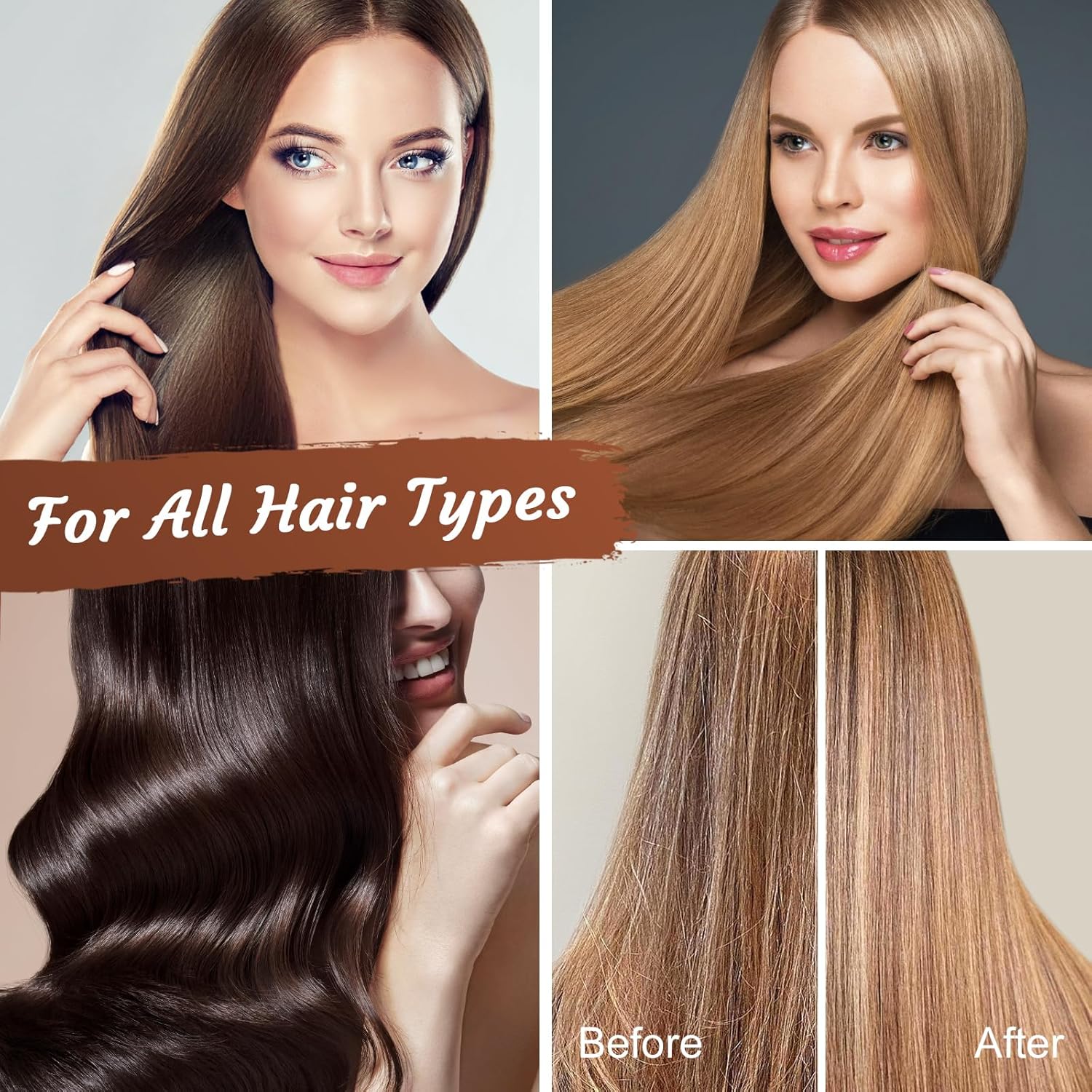 Moisturizing Organic Sulfate Free Moroccan Argan Oil Shampoo and Conditioner Set - Smooth Shampoo and Conditioner Sets,Color Safe Treatment, Repairing For Dry, Damaged, Frizzy - Image 7