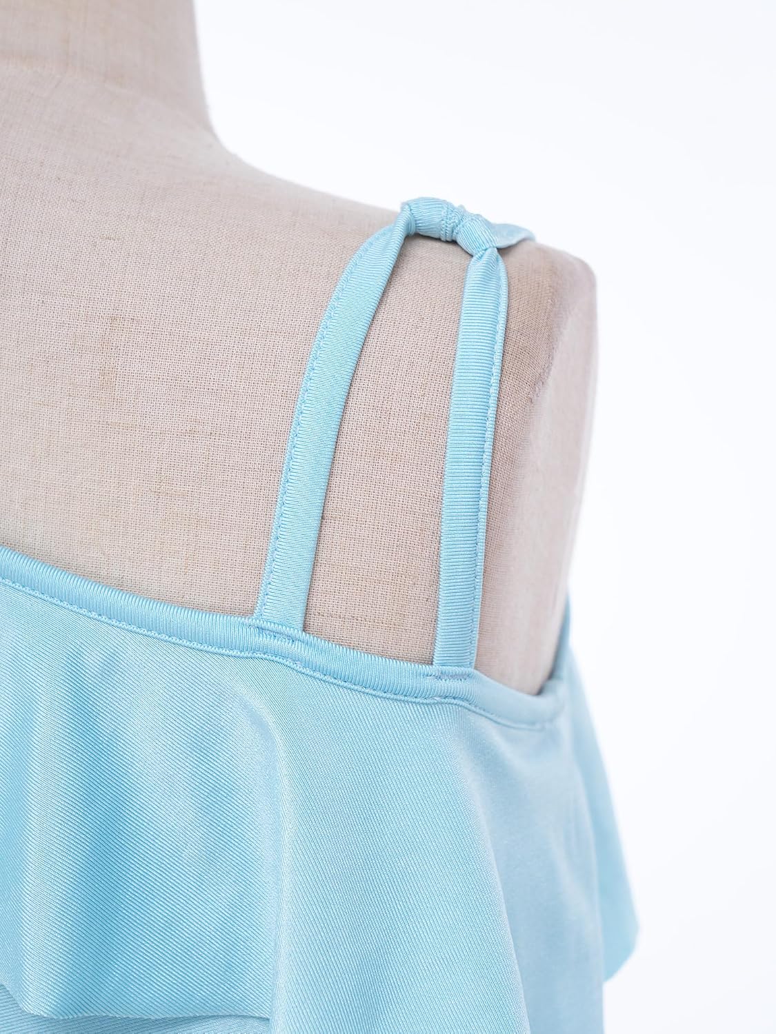 YiZYiF Sports Crop Top for Kids Girls Sleeveless Ruffle Top Training Bra Ballet Wear Yoga Cropped Vest