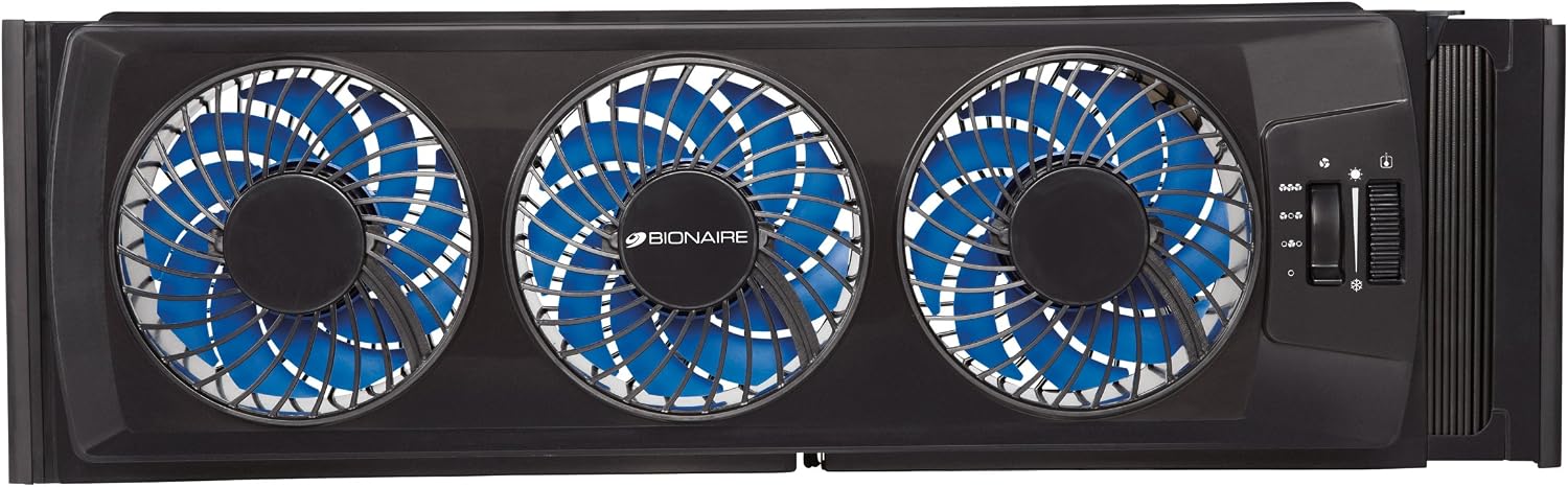 Bionaire 3 Speed/3 Fan Thin Window Fan