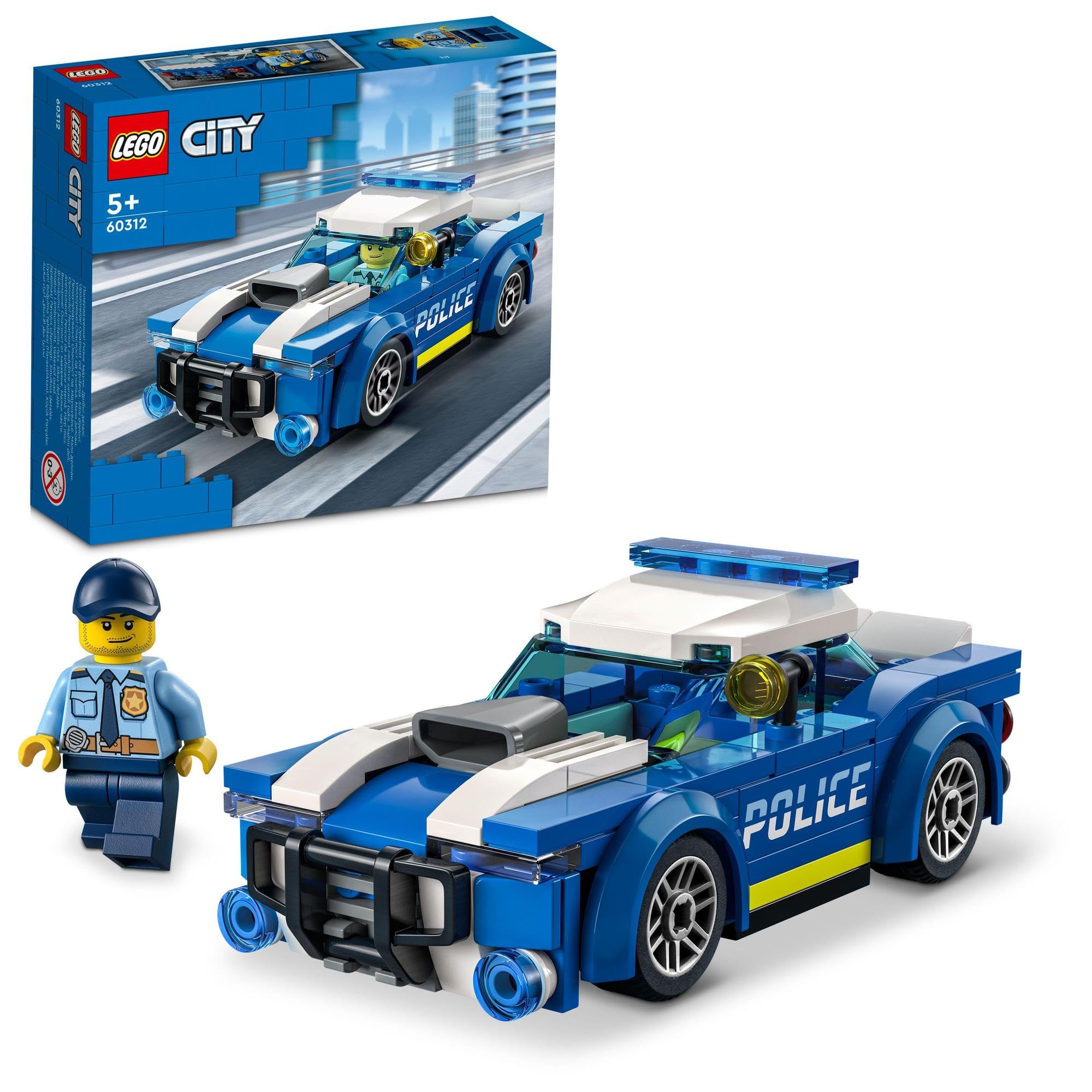 LEGO 60312 60312 City Police Car Toy for Boys and Girls, Car, Kids, Police Car, Educational Toy, Birthday Gift, Gift
