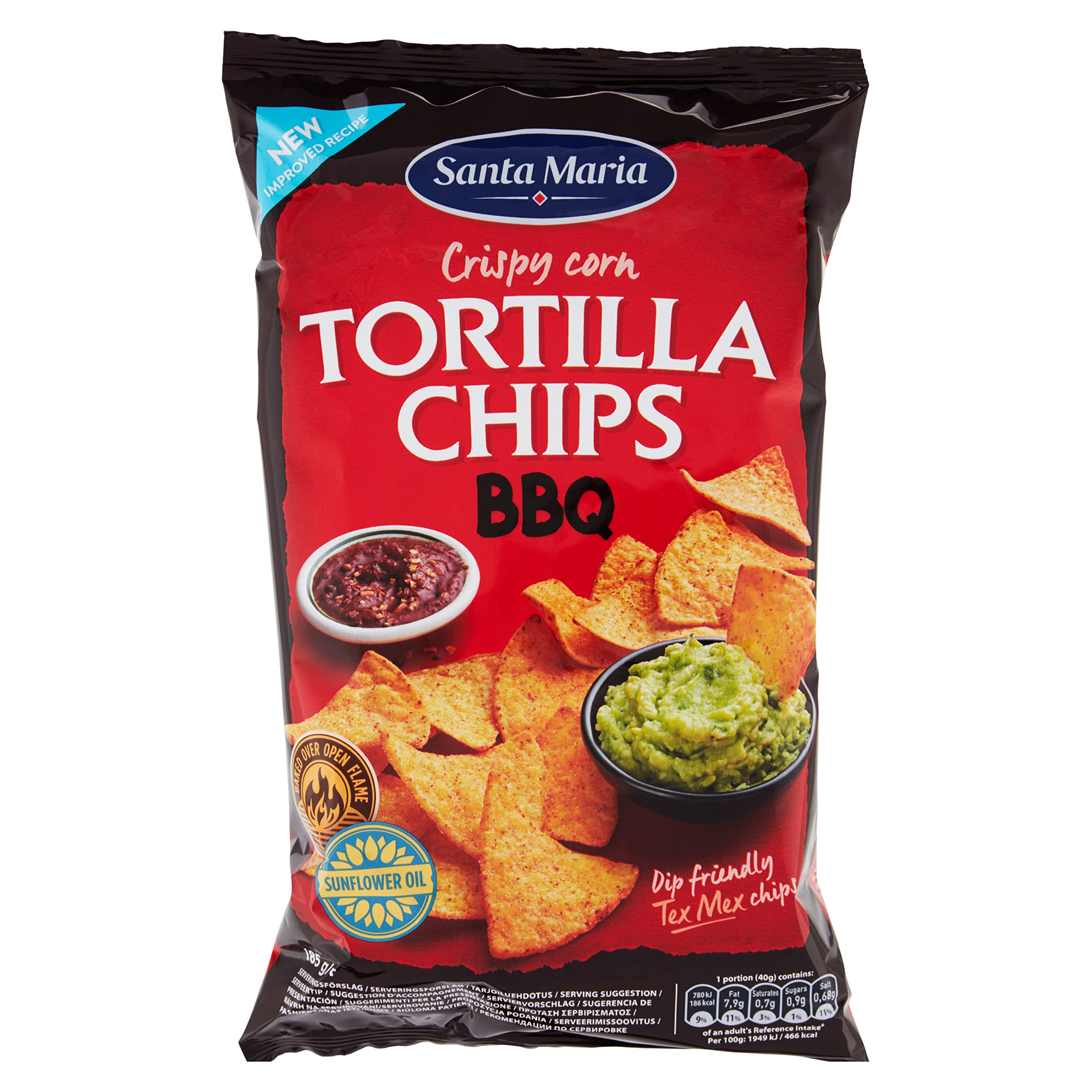 MARIATORTILLA CHIPS BBQ 185G