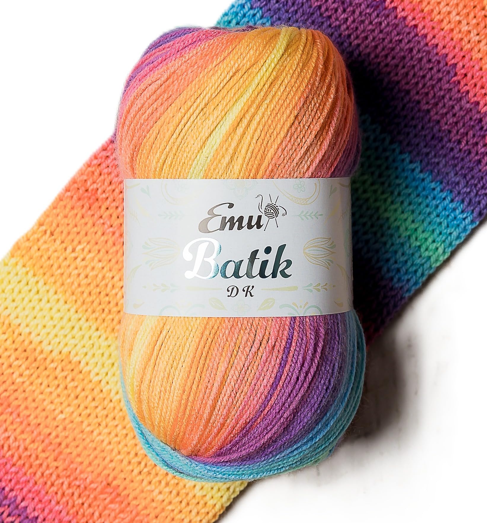 Emu Batik DK Premium Acrylic Yarn 100g Ball 360m, Spin - 007