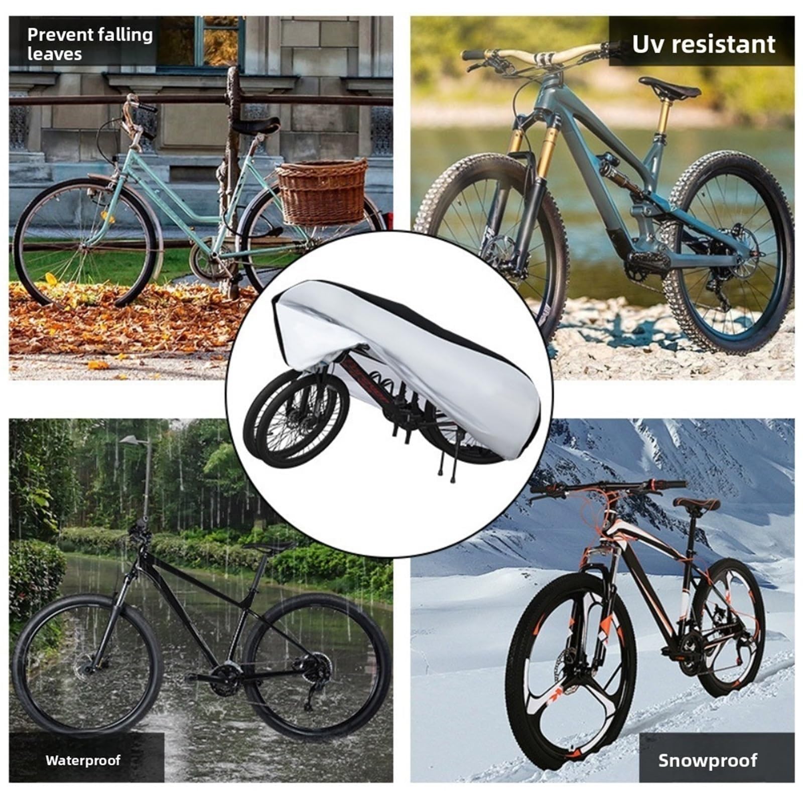Copertura Bici per Bianchi E‑Oltre/E‑Arcadex | Protezione per tutte le stagioni Antivento e stabile Con foro antifurto Per Bicicletta Mountain Bike ed E-Bike