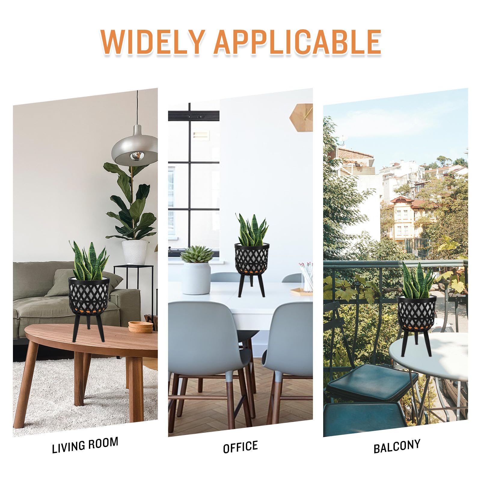 Ciieeo Rustikaler Gewebter Blumentopf Leichter Pflanzenkorb mit Praktischem Tragegriff für Balkon und Garten im Dekorativen Landhausstil