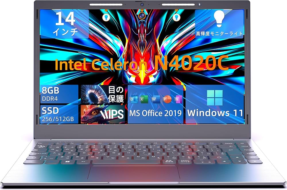 新品未使用　Intel Celeron N4020C 14インチノートPC 楽天市場】2025新モデル 2.2Kタブレット式ノートPC14インチ QHD