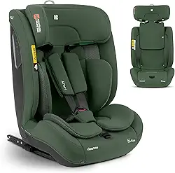 KikkaBoo Cadeira de carro i-Size i-FLIT, 76-150 cm, cadeira de carro grupo 1 2 3 ISOFIX, de 15 meses a 12 anos, de 9 a 36 kg, Top Tether, Side Protect Sistema SPS, 12 posições repousões. Acabamentos