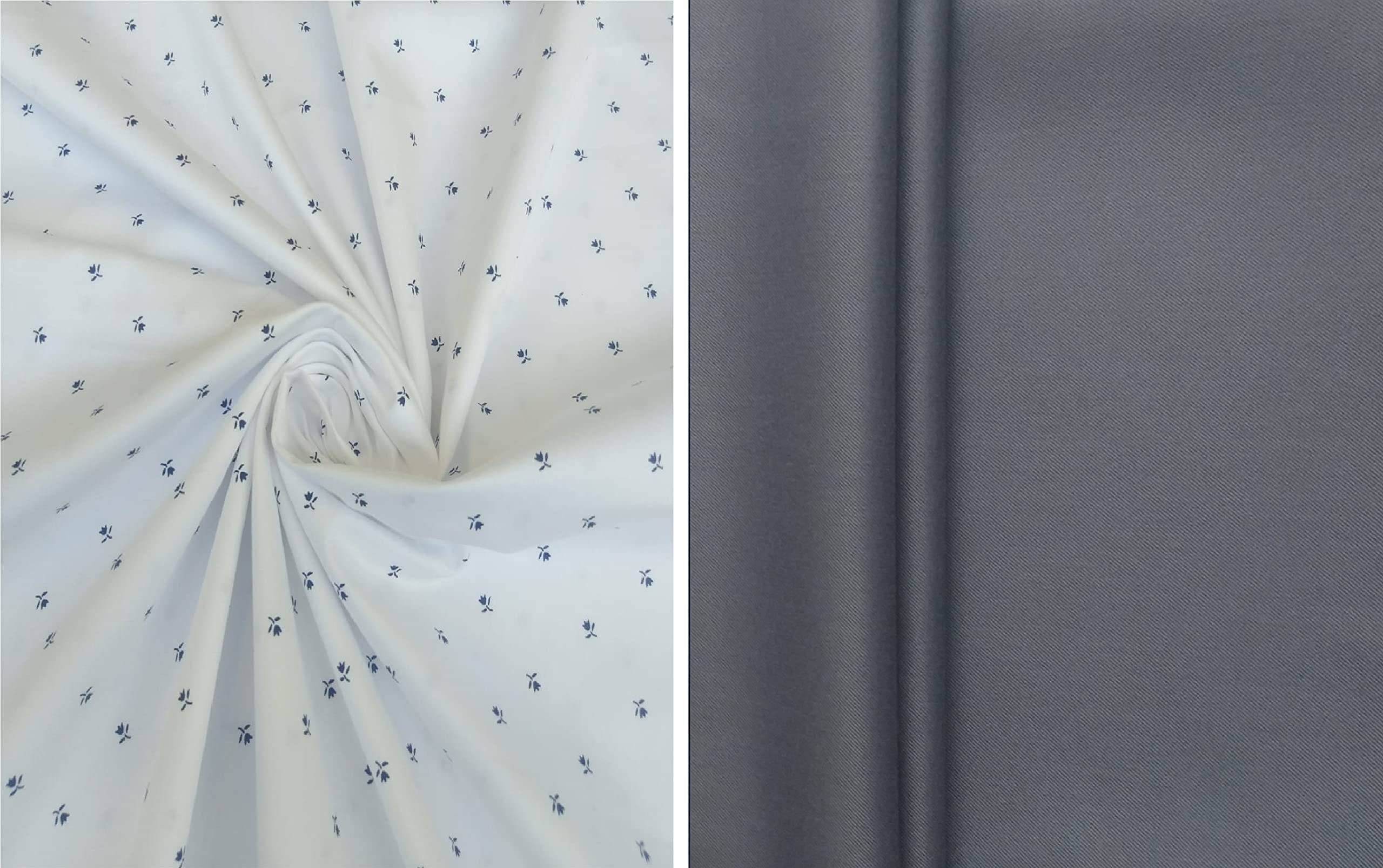Pri & Su CottLinns Combo of Giza Cotton Printed Shirt 110002 & Trouser Fabric 90005-picture-0