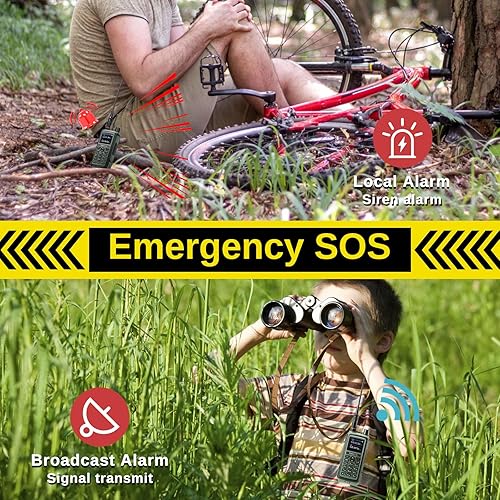 Miniatura 7 de Radioddity GC-5 Radio bidireccional de doble banda, radioaficionado de mano de largo alcance con batería de 1800 mAh, antena de alta ganancia, LCD a