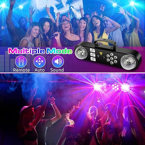 Miniatura 3 de Soporte de luces de discoteca para fiesta de DJ, juego de barra de iluminación LED para fiestas de escenario con bola de discoteca, luz par, luz