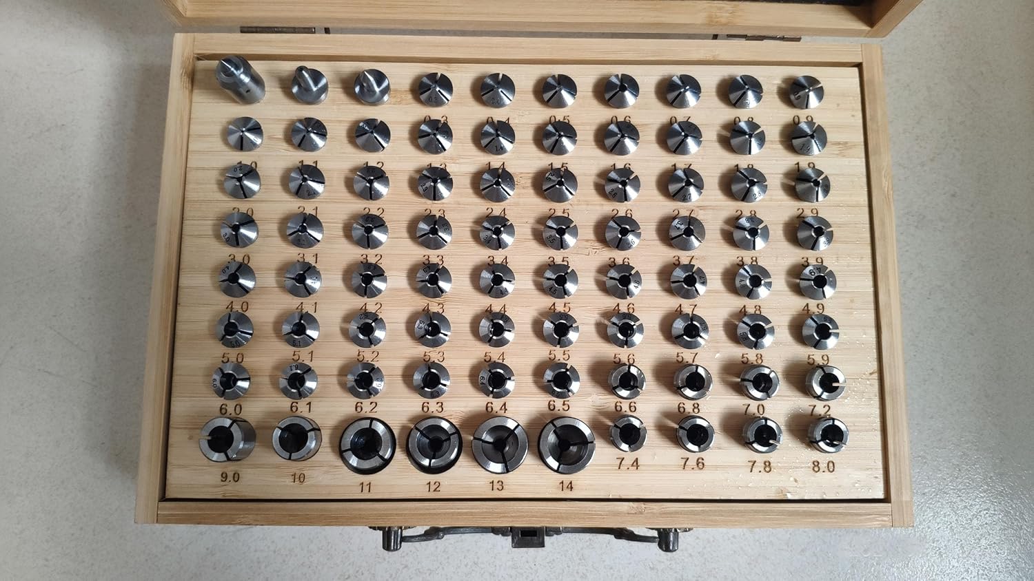 80pcs Spring Collets fits 8.0mm Boley Watchmaker lathe New