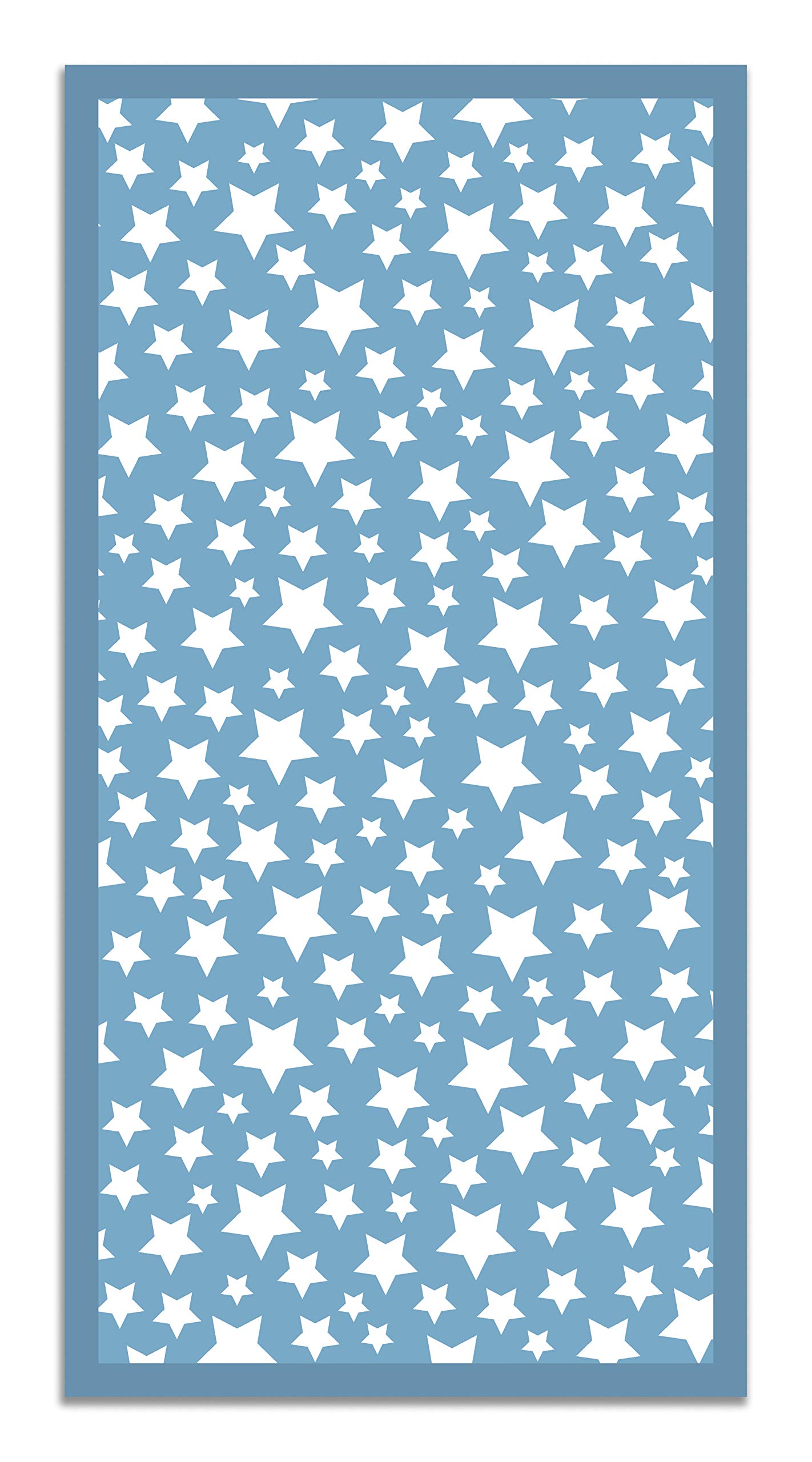 Panorama Alfombra Vinílica Cocina Salón - Varios Tamaños - (Estrellas Color Azul 140x200 cm)