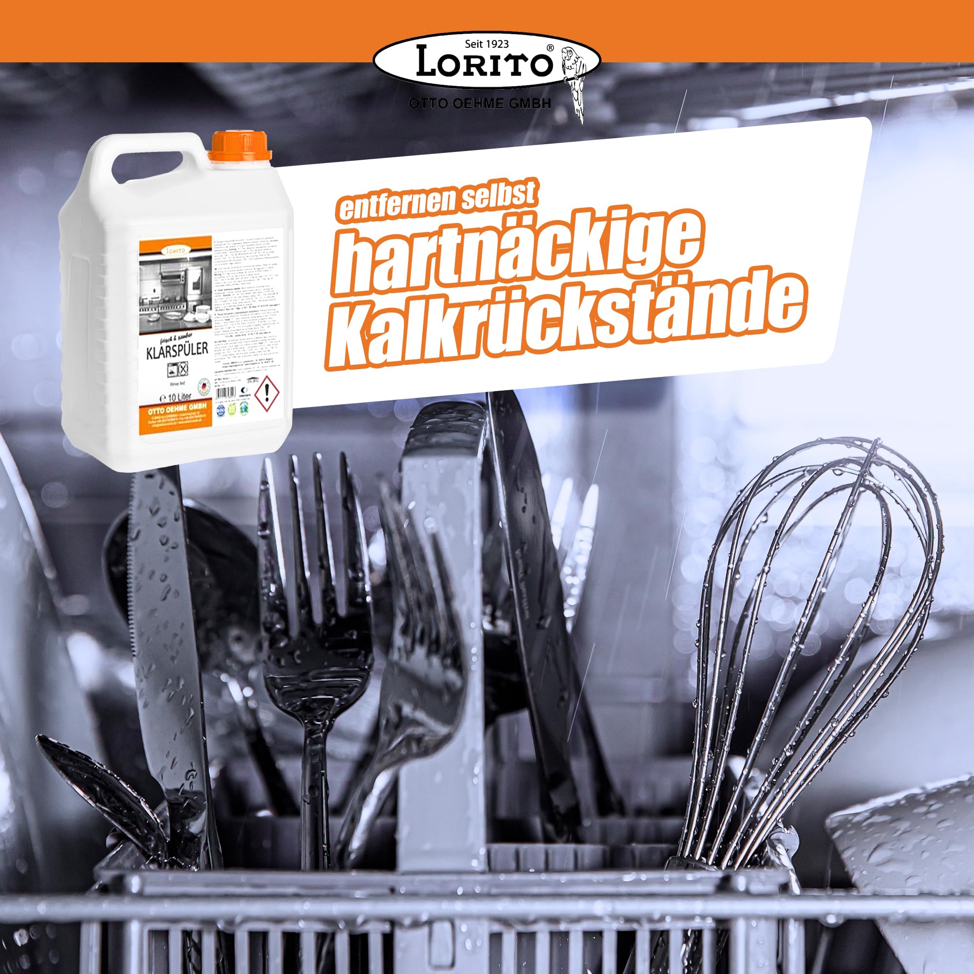 Lorito frisch & sauber Klarspüler Spülmaschine 2 x 10L