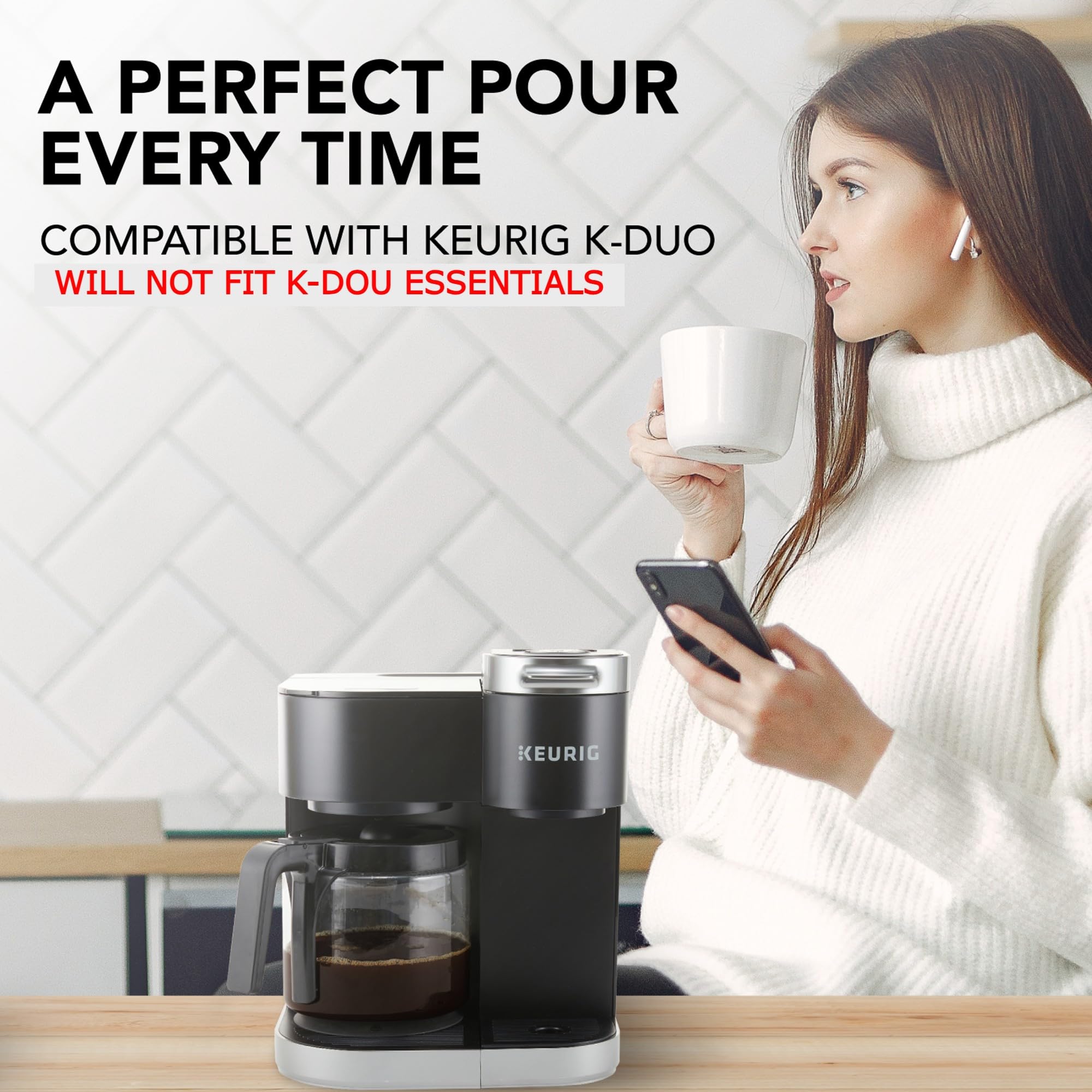Amazon | 12カップのカラフェ交換用 keurig-K Duo Single Serve 5100 