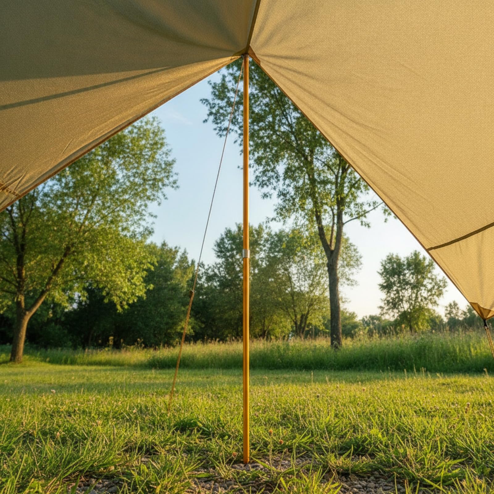 2 Stück Alu-Zeltstangen Kompakt Zeltstangen aus Aluminium Tragbar Faltbar für Camping