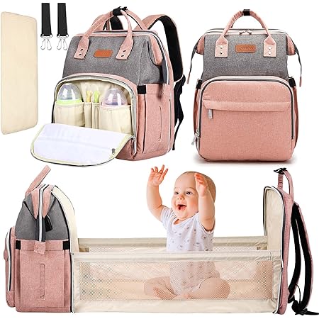 Newborn Diapers PILLANI Diaper Backpack Huge 16-Pocket Baby Bag