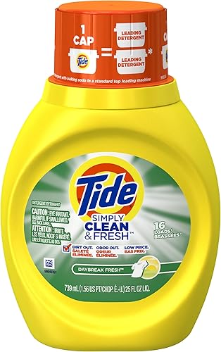 Tide Hec Simply Clean and Fresh Daybreak - Detergente líquido para ropa, 25 onzas