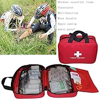 Vista 3 de AOUTACC Kit vacío de primeros auxilios de nailon, compacto, impermeable y ligero, bolsa de primeros auxilios con cremallera para emergencias