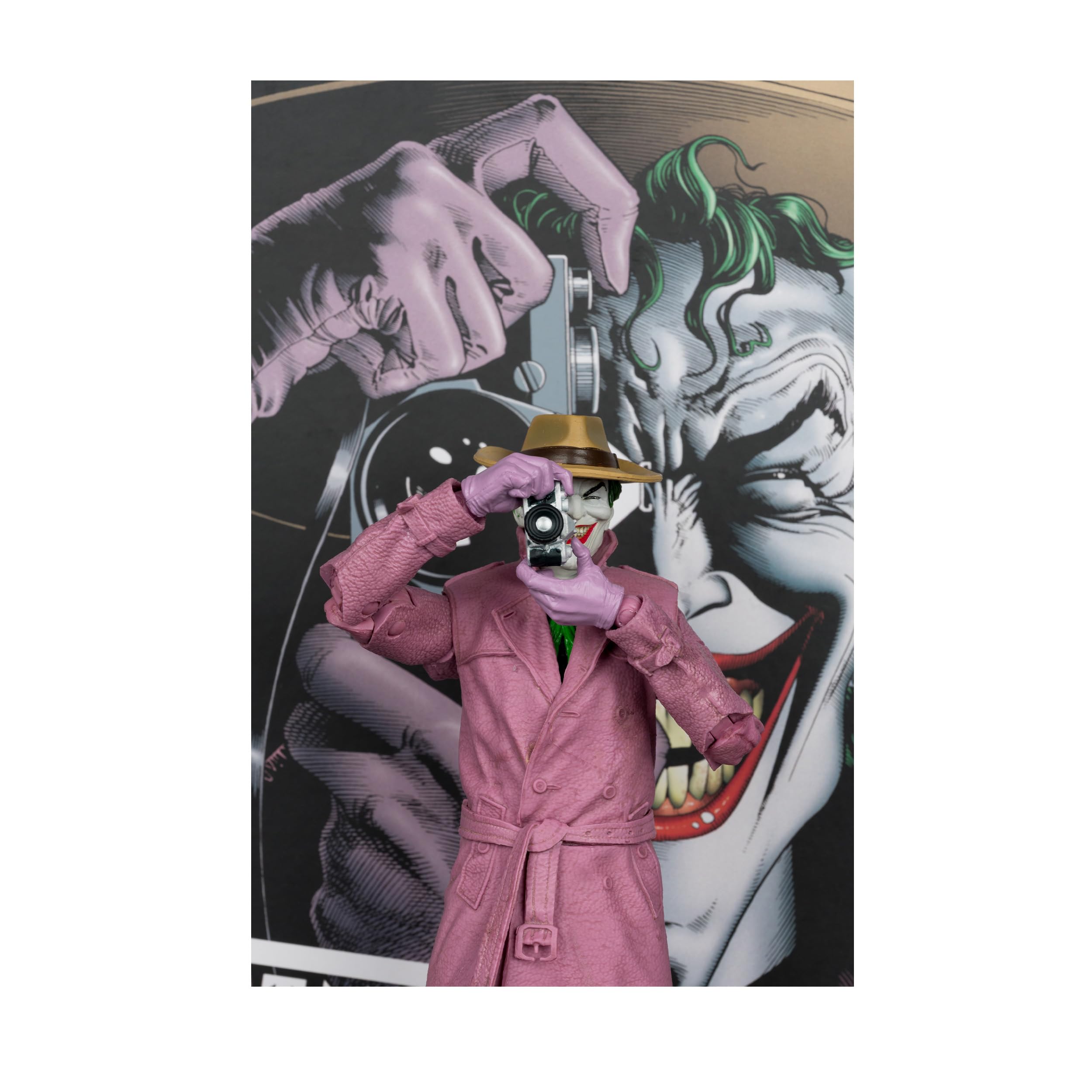 McFarlane DC Multiverse Cover Recreations - Figura de acción de The Joker (Batman: The Killing Joke) (Gold Label), 18 cm