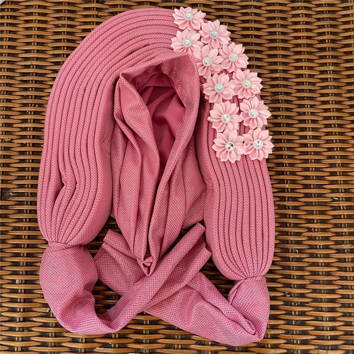 African Headtie Turban Nigerian Muslim Headwear Gele Head Wrap Auto Gele Headties Already Made Women's Headband For Party