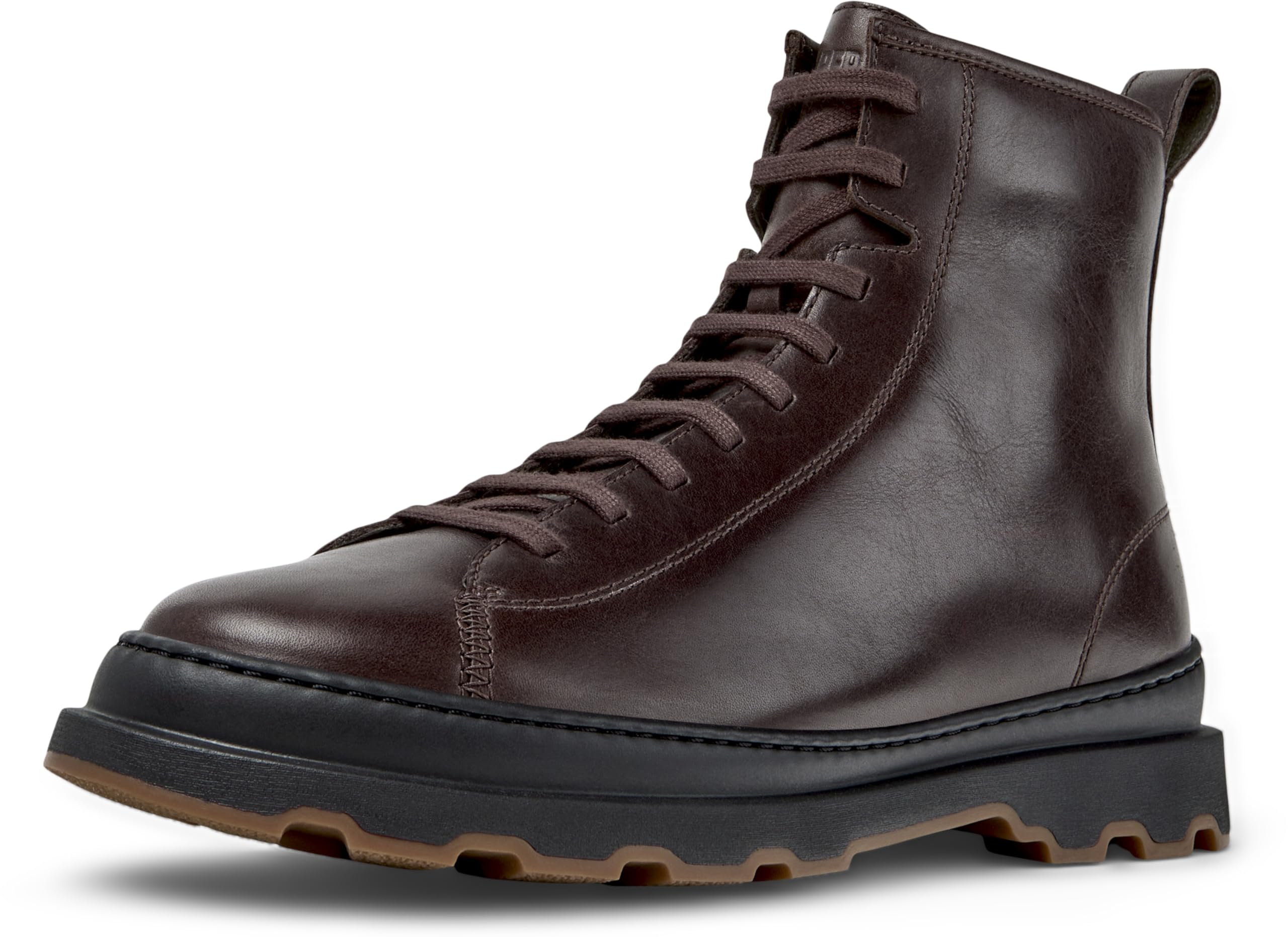 Camper Men's Brutus+ K300533 Lace Up Bootie, Dark Brown 002, 41 EU, Dark Brown 002, 7 UK