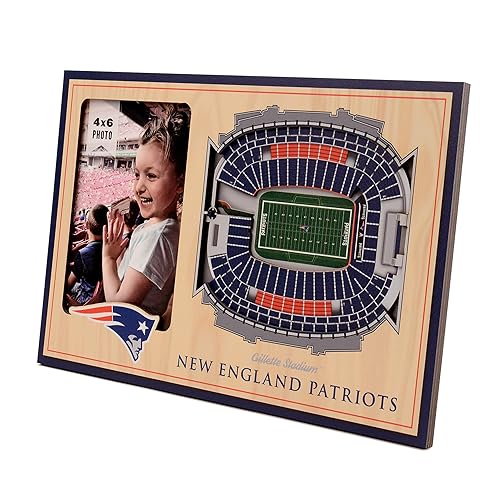 Patriots Gillette Stadium 3D Frame — officially licensed fan gear