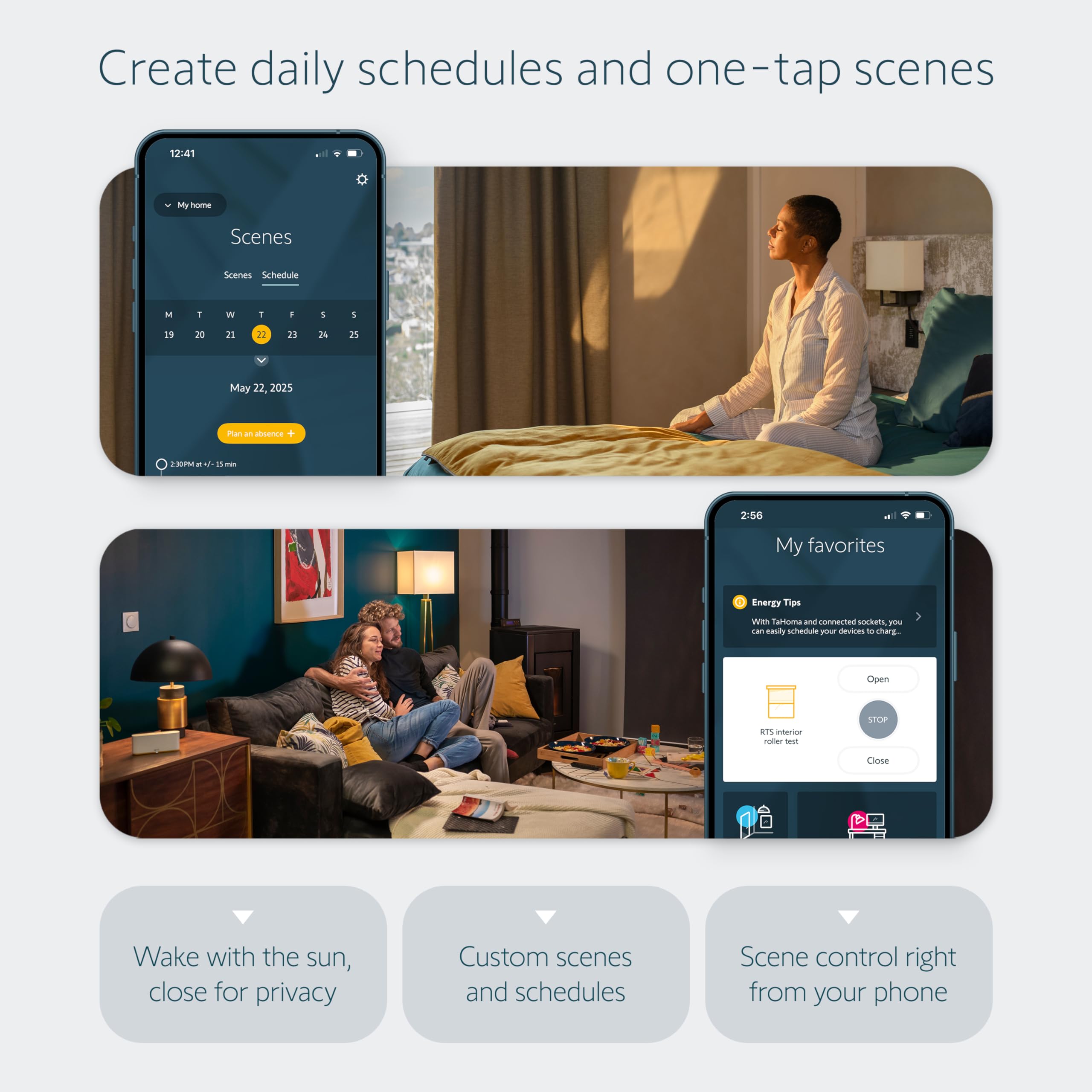 Somfy Tahoma 1871037 Hub de Commutation pour Moteurs RTS – Application et Commande vocale – Scènes et horaires – Comprend Un Adaptateur Ethernet – Compatible avec Les Stores motorisés somfy