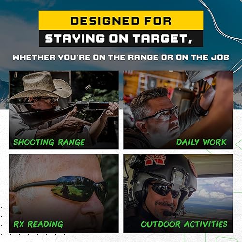 Miniatura 4 de SSP Eyewear Top Focal Ultra Tactical Safety Shooting Glasses, HD A-Eye NVRfog Lenses