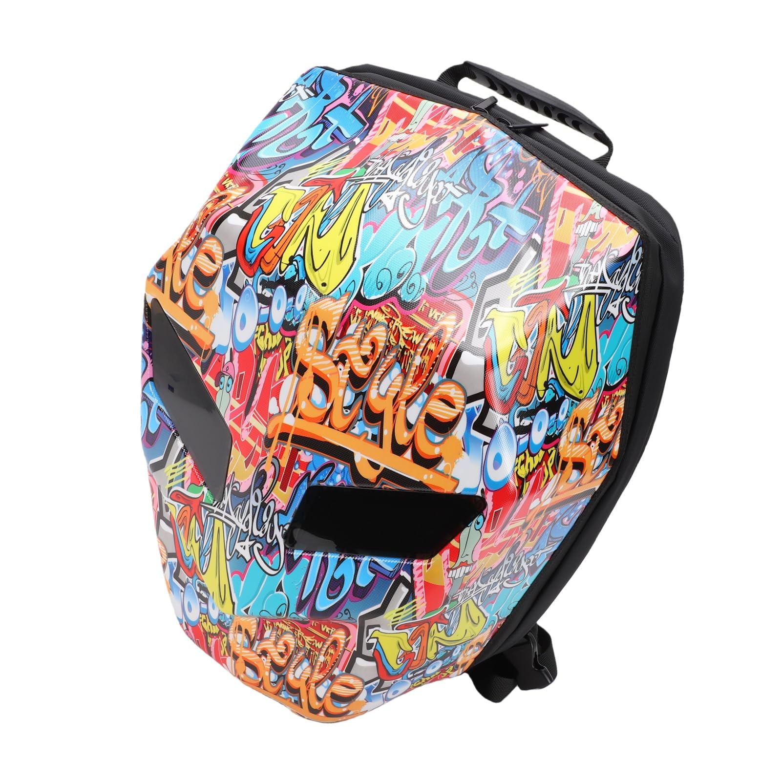 FTVOGUE Zaino per Moto a LED, Borsa per Casco con Guscio Rigido