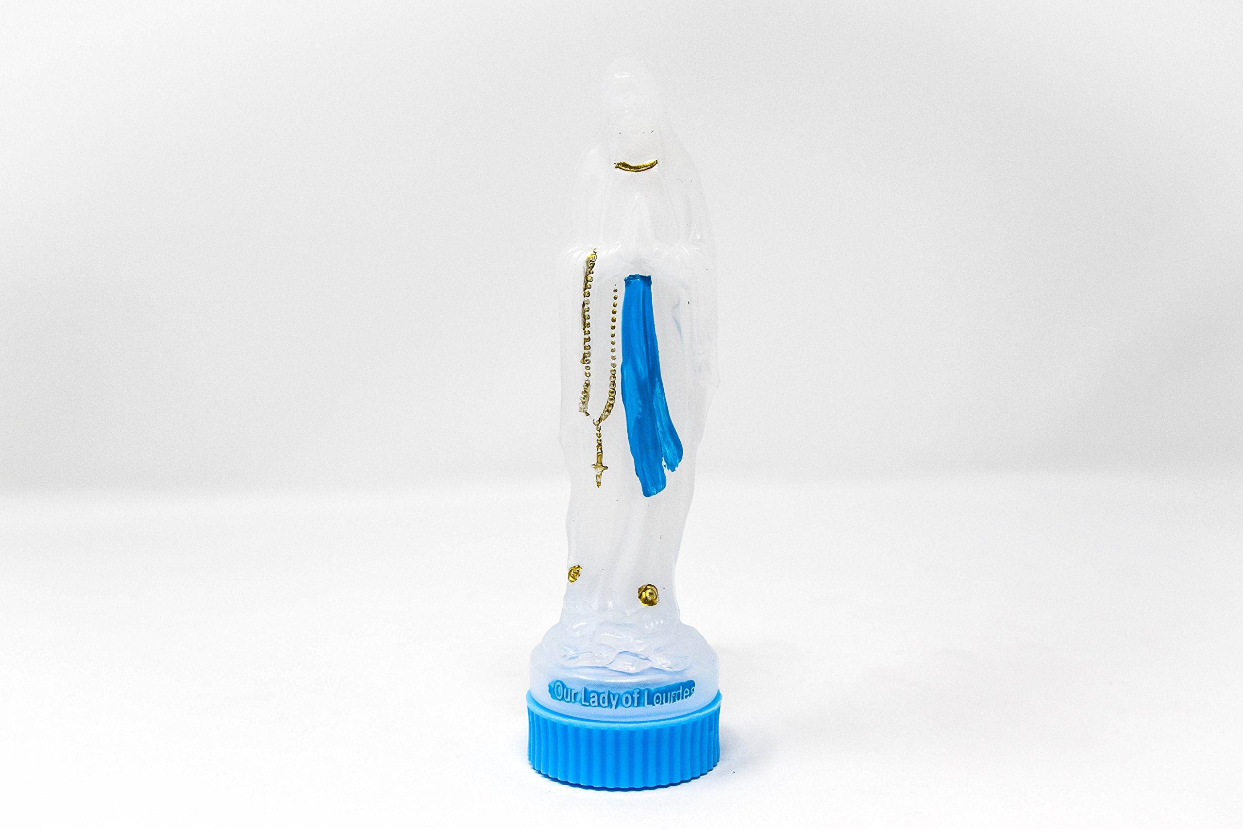 Catholic Gift Shop Our Lady Of Lourdes Virgin Mary Statue Containing Lourdes Holy Water & Lourdes Prayer Card