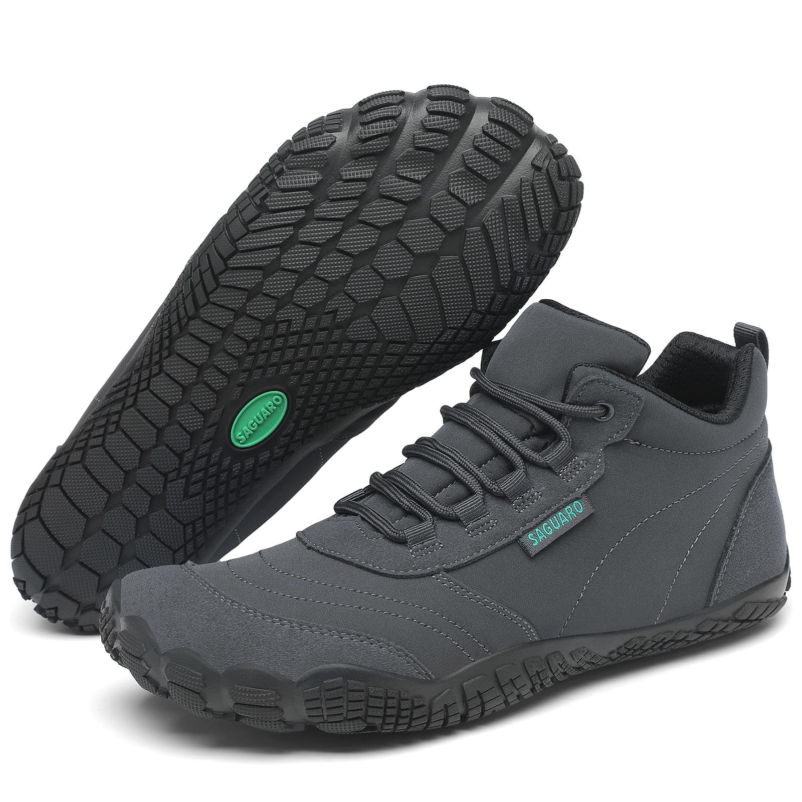 SAGUARO Zapatillas Barefoot Hombre Zapatillas Minimalistas Mujer Zapatillas de Trail Running Antideslizantes Zapatos Barefoot Calzado Descalzo con Suela Zero Drop, EU Gr.36-48