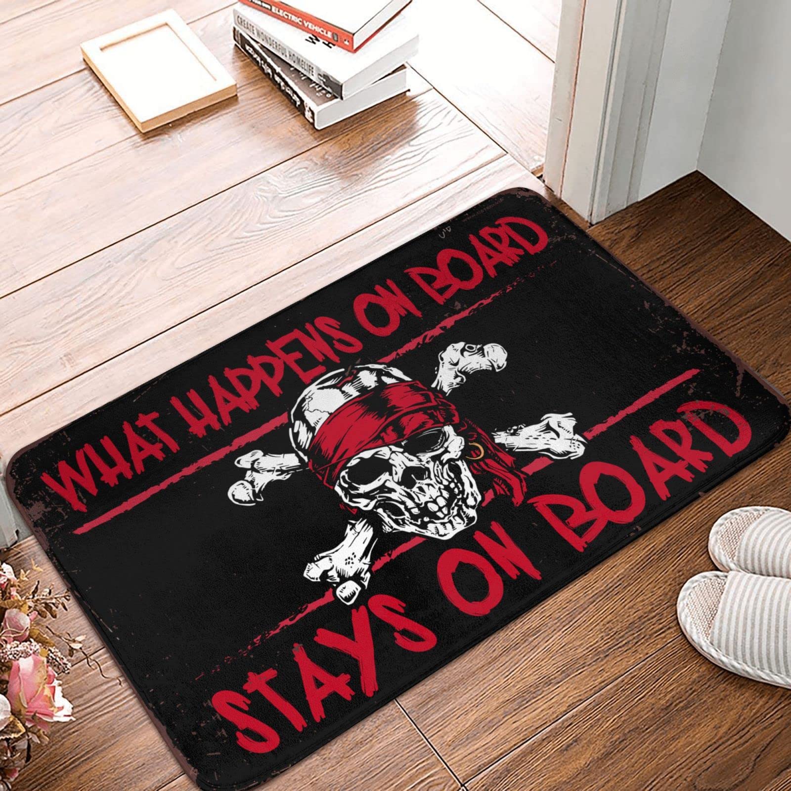 Paillasson pirate 50x80 cm Funny Sogns grand tapis de bienvenue extérieur pour chambre