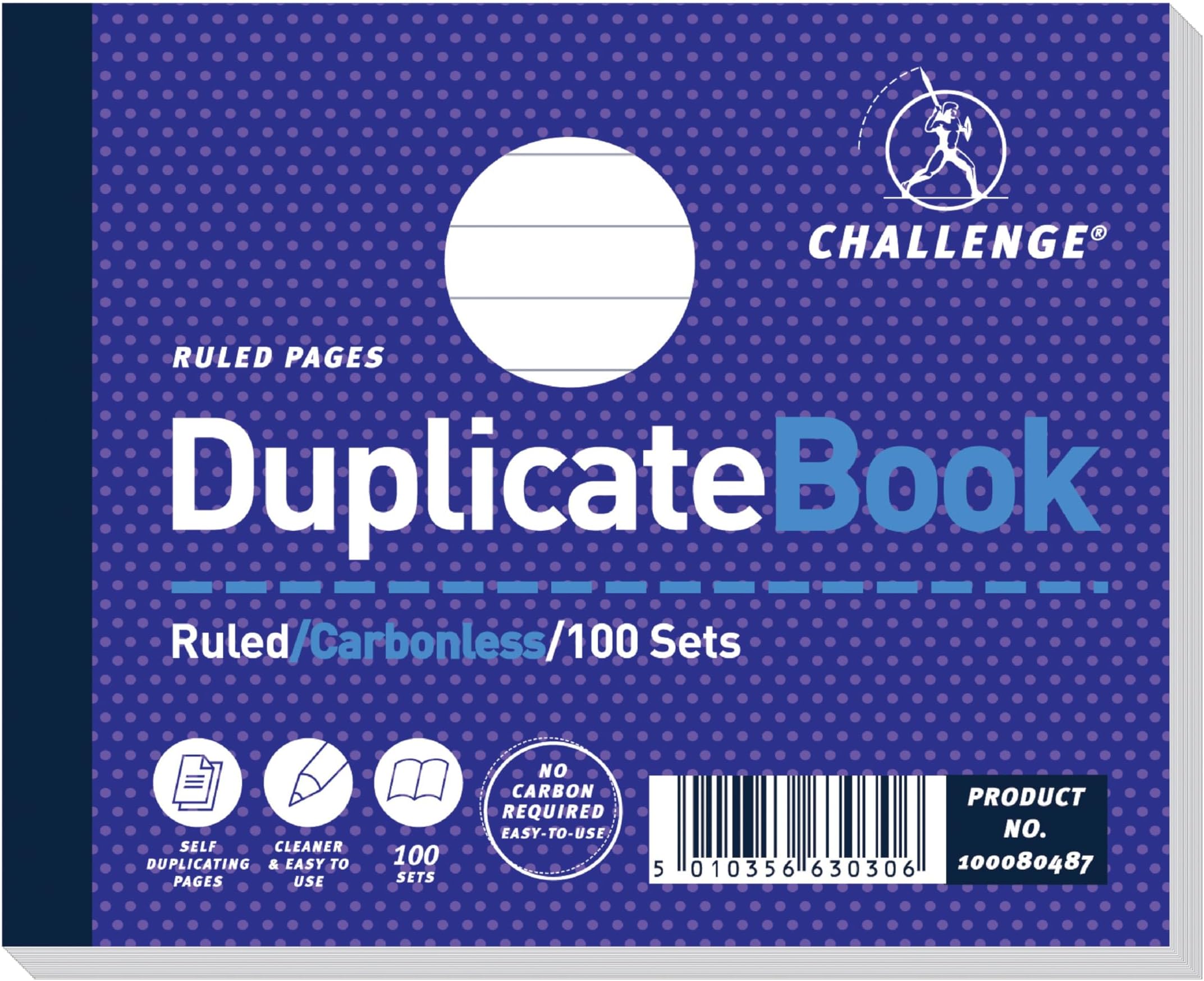 Duplicate Book, Carbonless, 100 Pages, 1 pack (105 x 130 mm)